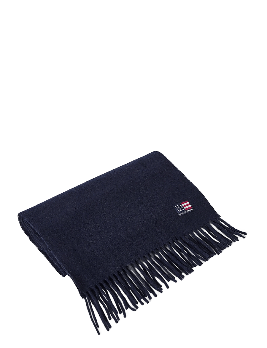 Lexington Clothing - Recycled Wool Blend Scarf - dark blue - 0