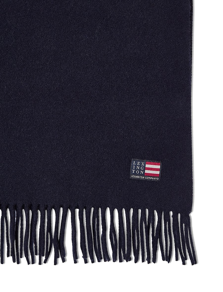 Lexington Clothing - Recycled Wool Blend Scarf - dark blue - 2
