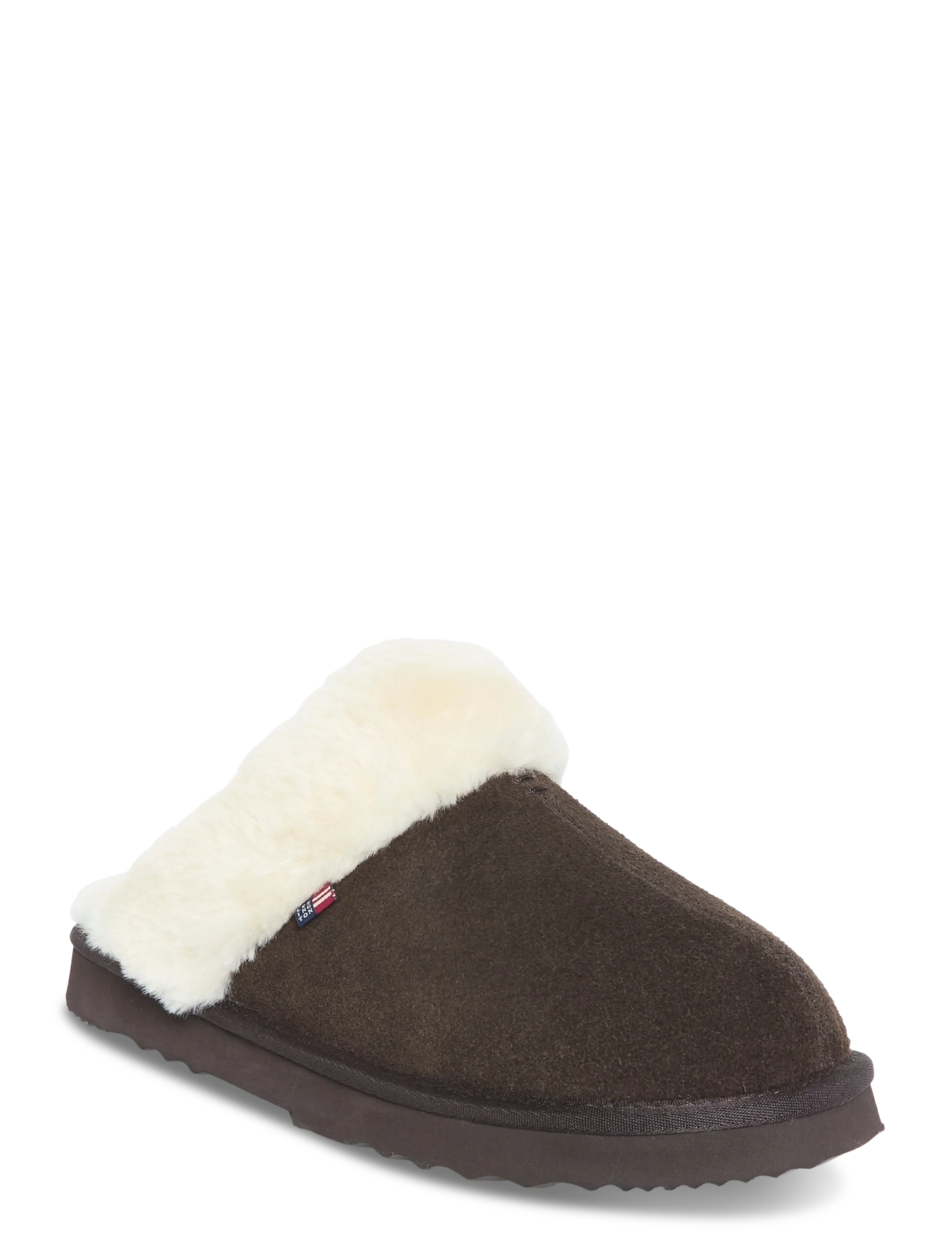 Lexington Clothing Women's Suede Slippers - Lexington Clothing - DARK BROWN / brown