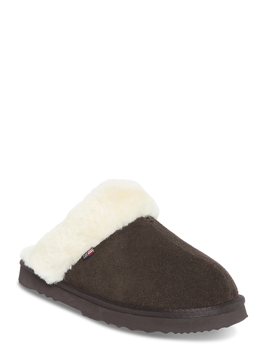 Lexington Clothing - Women's Suede Slippers - modetrends - dark brown - 0