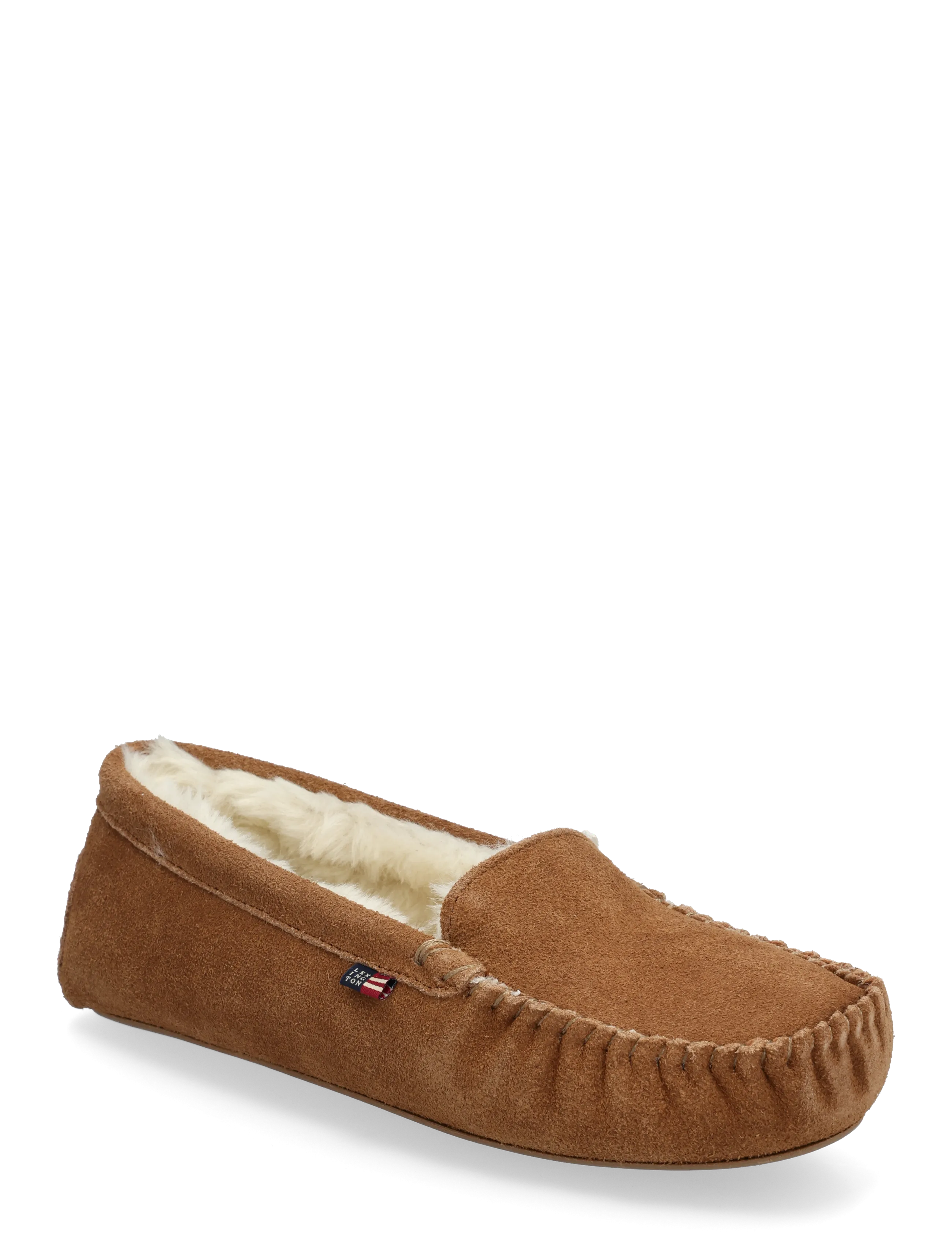 Lexington Clothing Women's Suede Indoor Loafers - Sko - MID-BROWN / brown