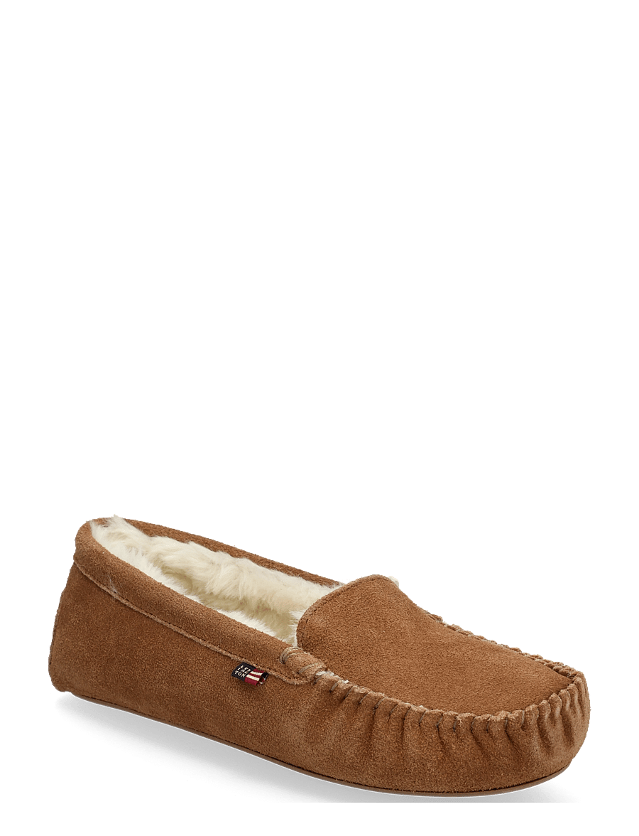 Lexington Clothing - Women's Suede Indoor Loafers - mid-brown - 0
