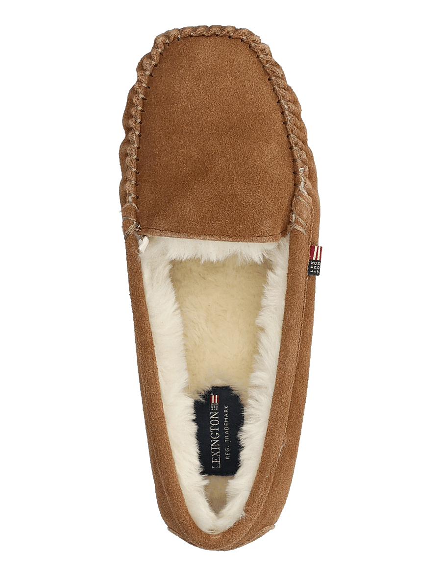 Lexington Clothing - Women's Suede Indoor Loafers - mid-brown - 3