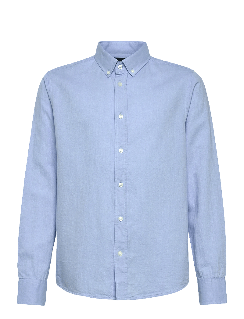 Lexington Clothing - Kyle Casual Oxford B.D Shirt - langärmlige hemden - light blue - 0