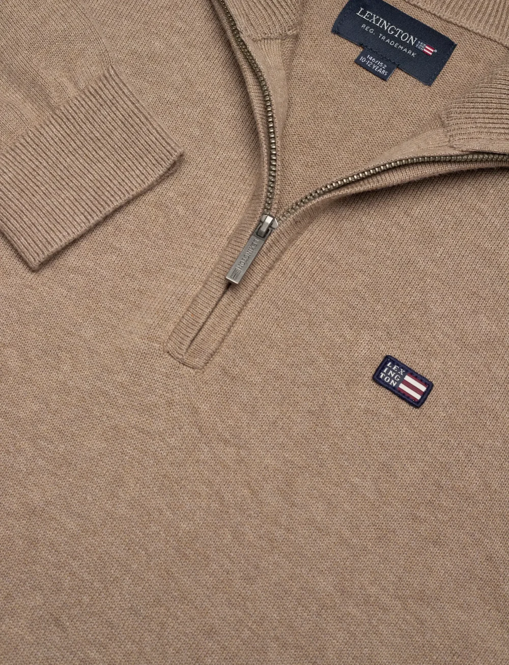 Lexington Clothing - Freddy Half-Zip Sweater - pullover - brown - 2