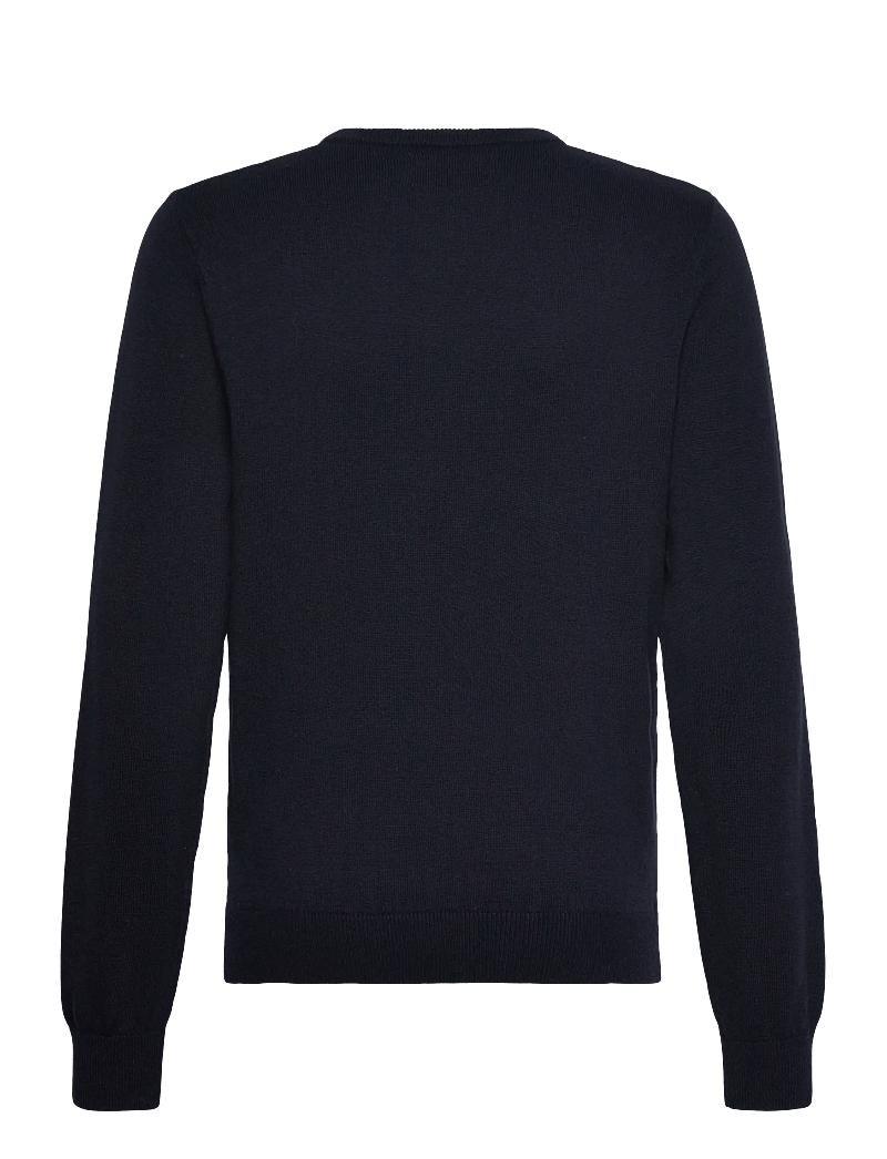 Lexington Clothing - Brayden Cotton Crew Sweater - sweatshirts - dark blue - 1