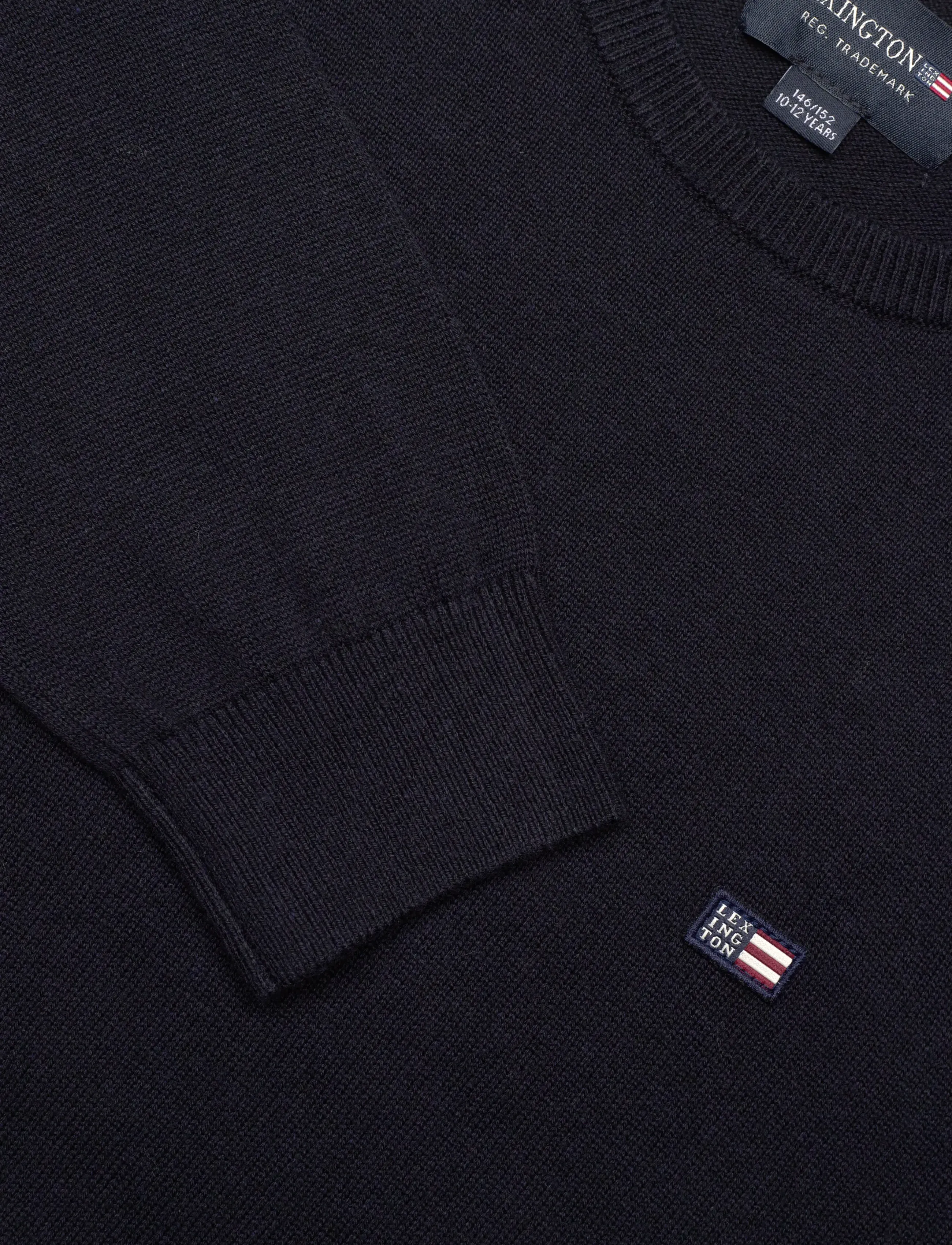 Lexington Clothing - Brayden Cotton Crew Sweater - sweatshirts - dark blue - 2