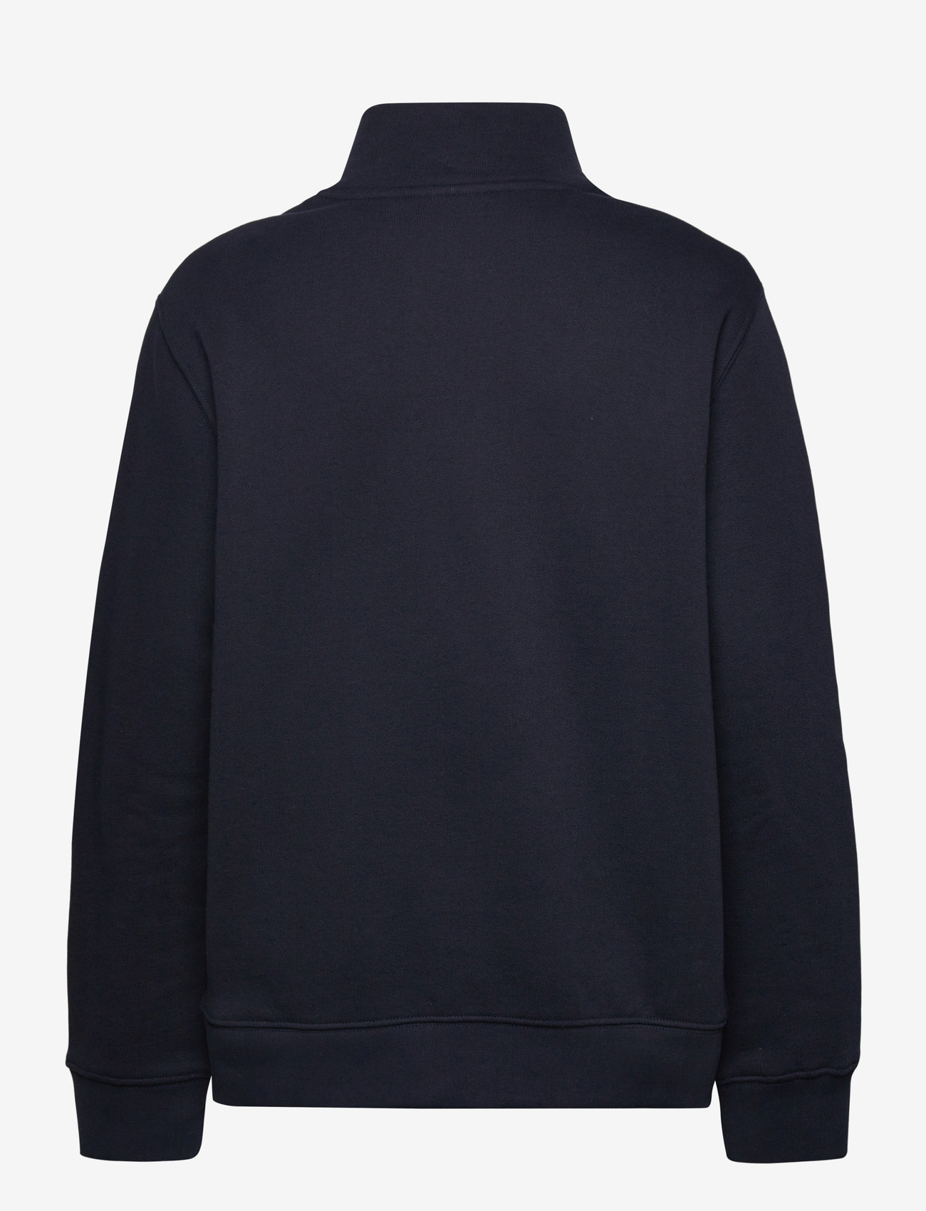 Lexington Clothing - Terry Organic Cotton Half Zip Sweater - sweatshirts - dark blue - 1