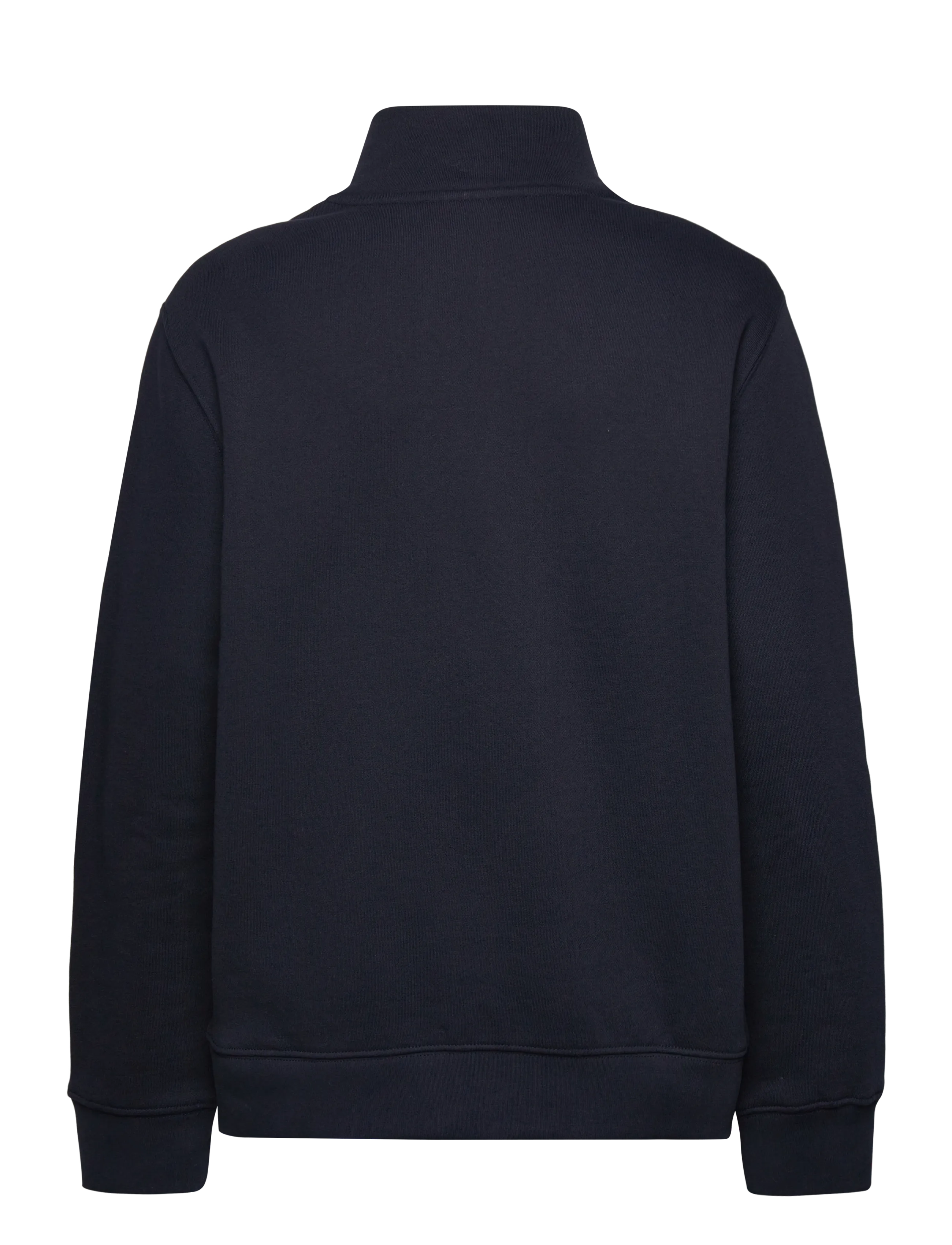 Lexington Clothing - Terry Organic Cotton Half Zip Sweater - sweatshirts - dark blue - 1