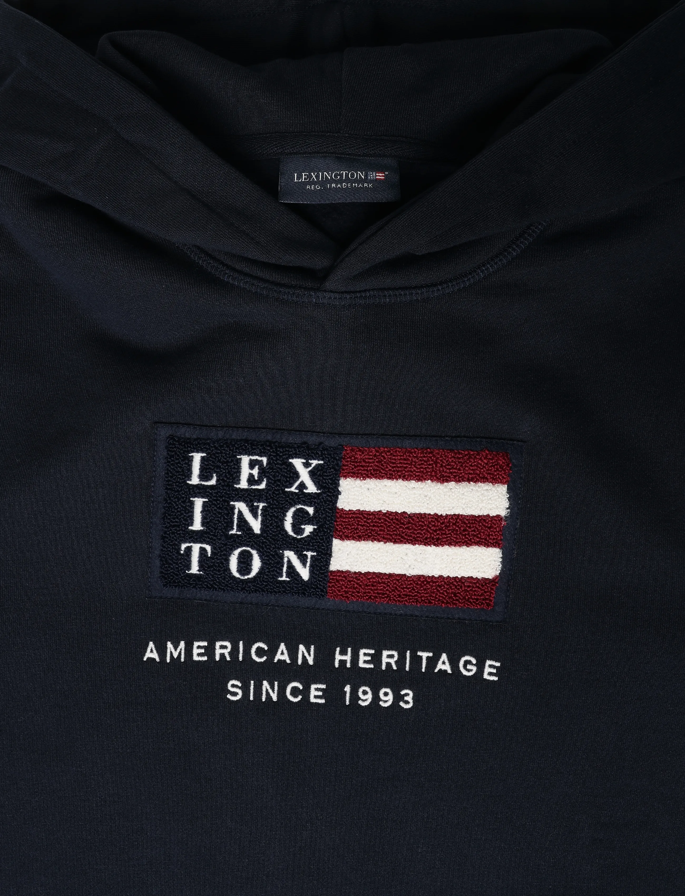 Lexington Clothing - Harry Organic Cotton Hood - hættetrøjer - dark blue - 2