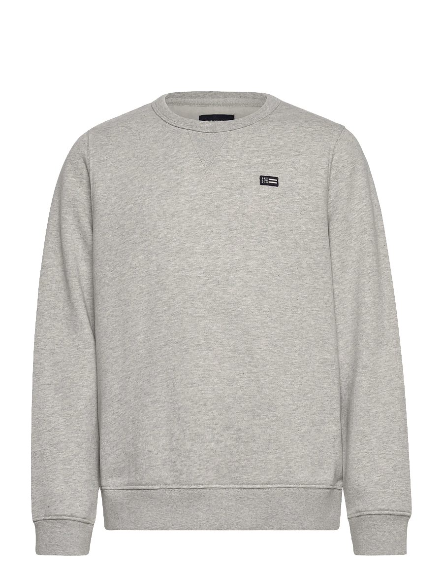Lexington Clothing - Matty Organic Cotton Sweatshirt - collegepaidat - light grey melange - 0