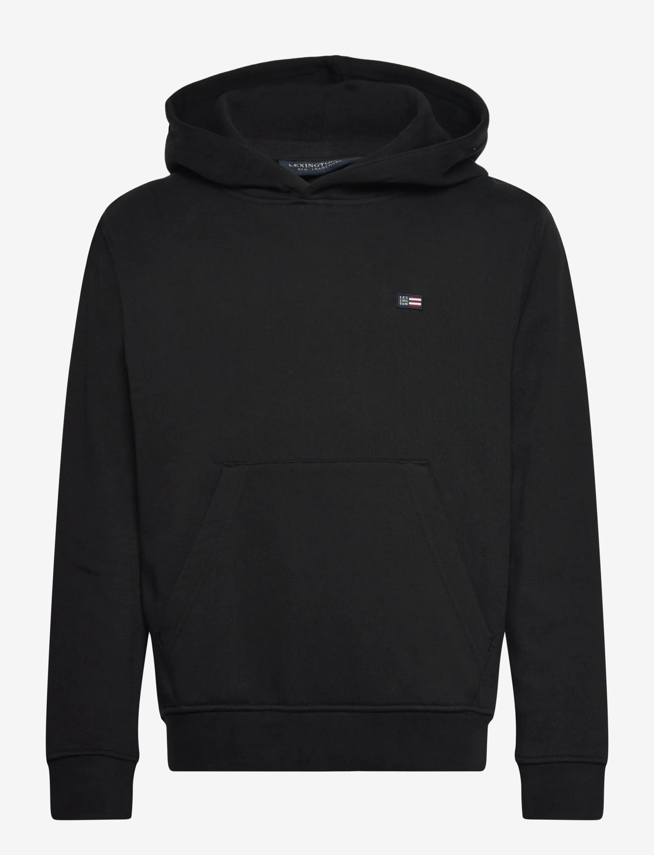 Lexington Clothing - Lucas Organic Cotton Logo Hoodie - kapuzenpullover - black - 0