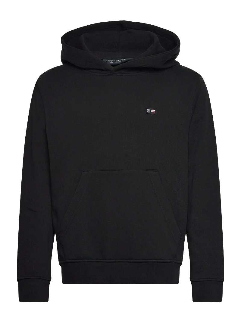 Lexington Clothing - Lucas Organic Cotton Logo Hoodie - kapuzenpullover - black - 0