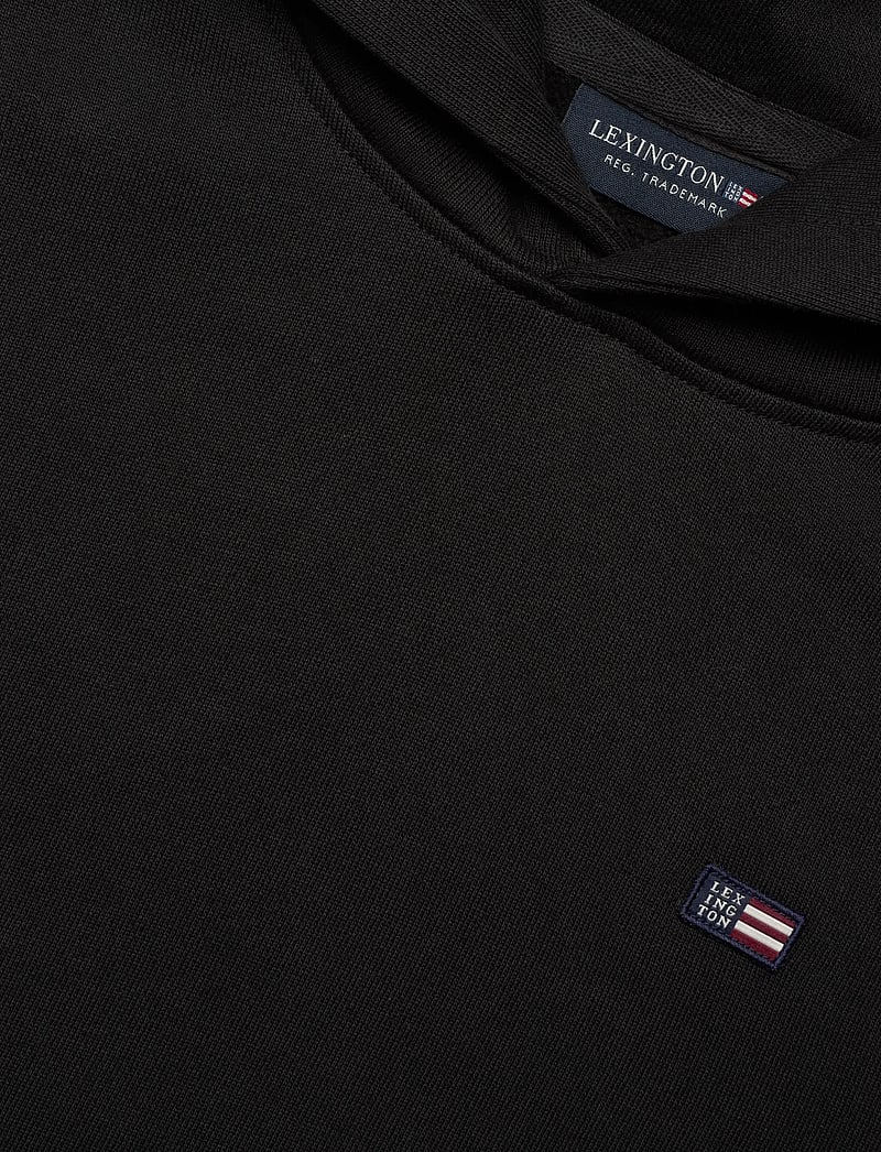Lexington Clothing - Lucas Organic Cotton Logo Hoodie - kapuzenpullover - black - 2