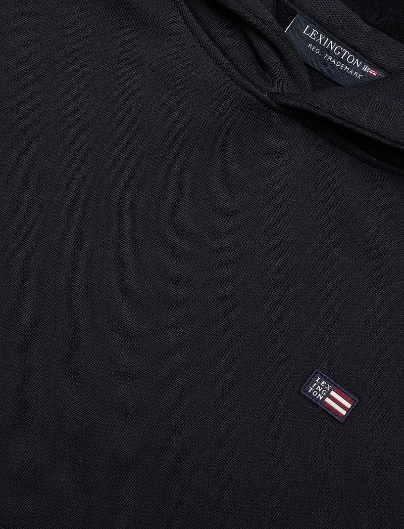 Lexington Clothing - Lucas Organic Cotton Logo Hoodie - kapuutsiga dressipluusid - dark blue - 2