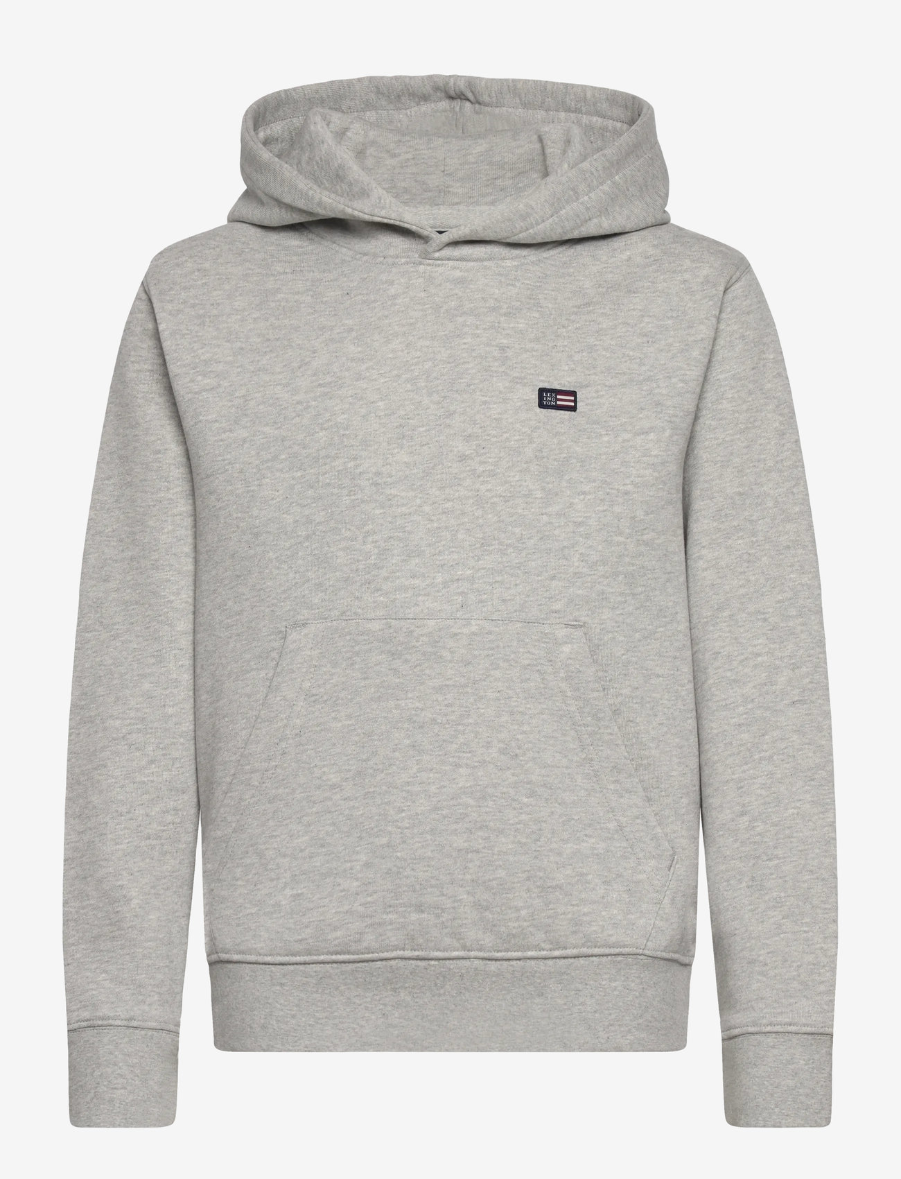 Lexington Clothing - Lucas Organic Cotton Logo Hoodie - kapuutsiga dressipluusid - light grey melange - 0