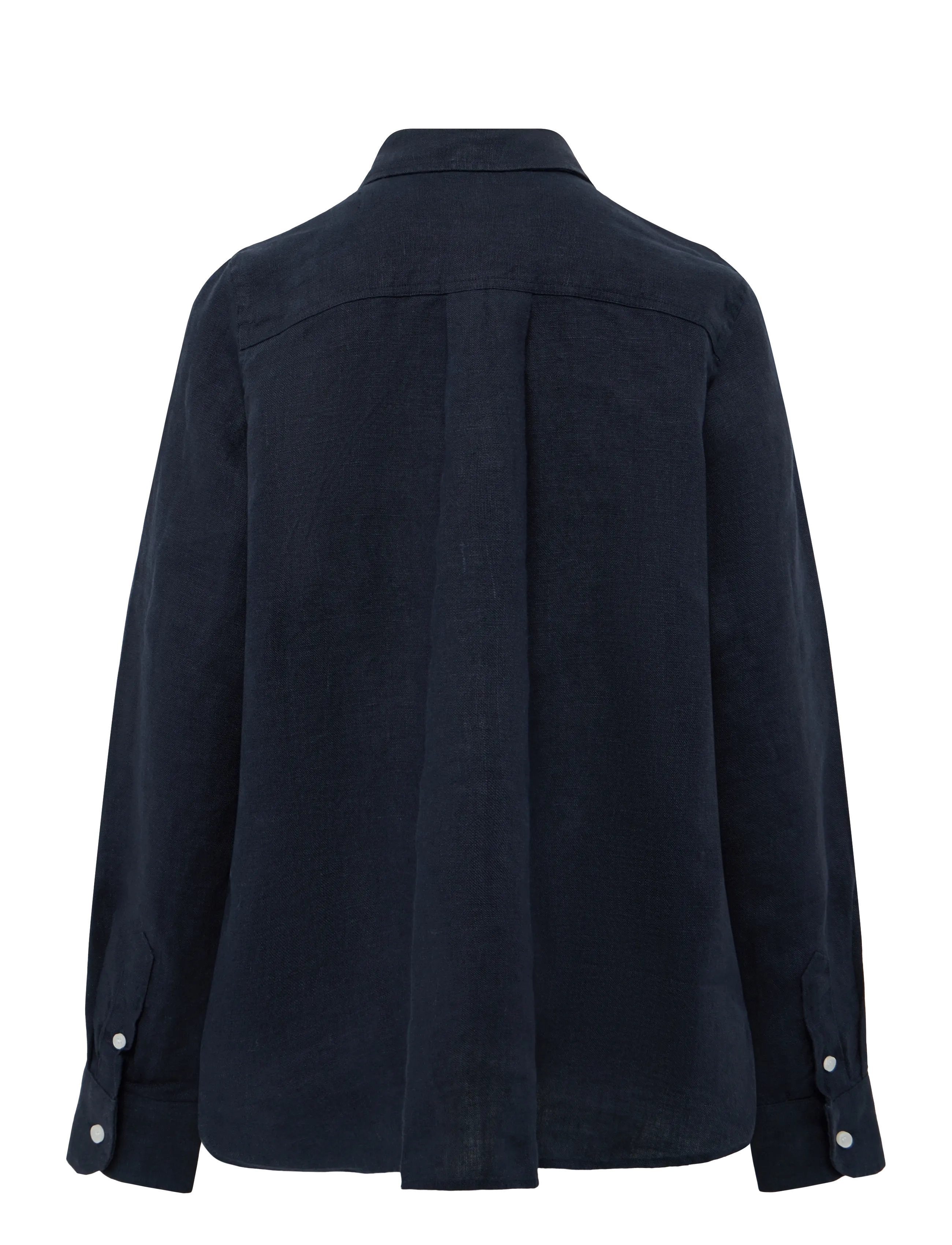 Lexington Clothing - Disa Linen Shirt - langærmede skjorter - dark blue - 1