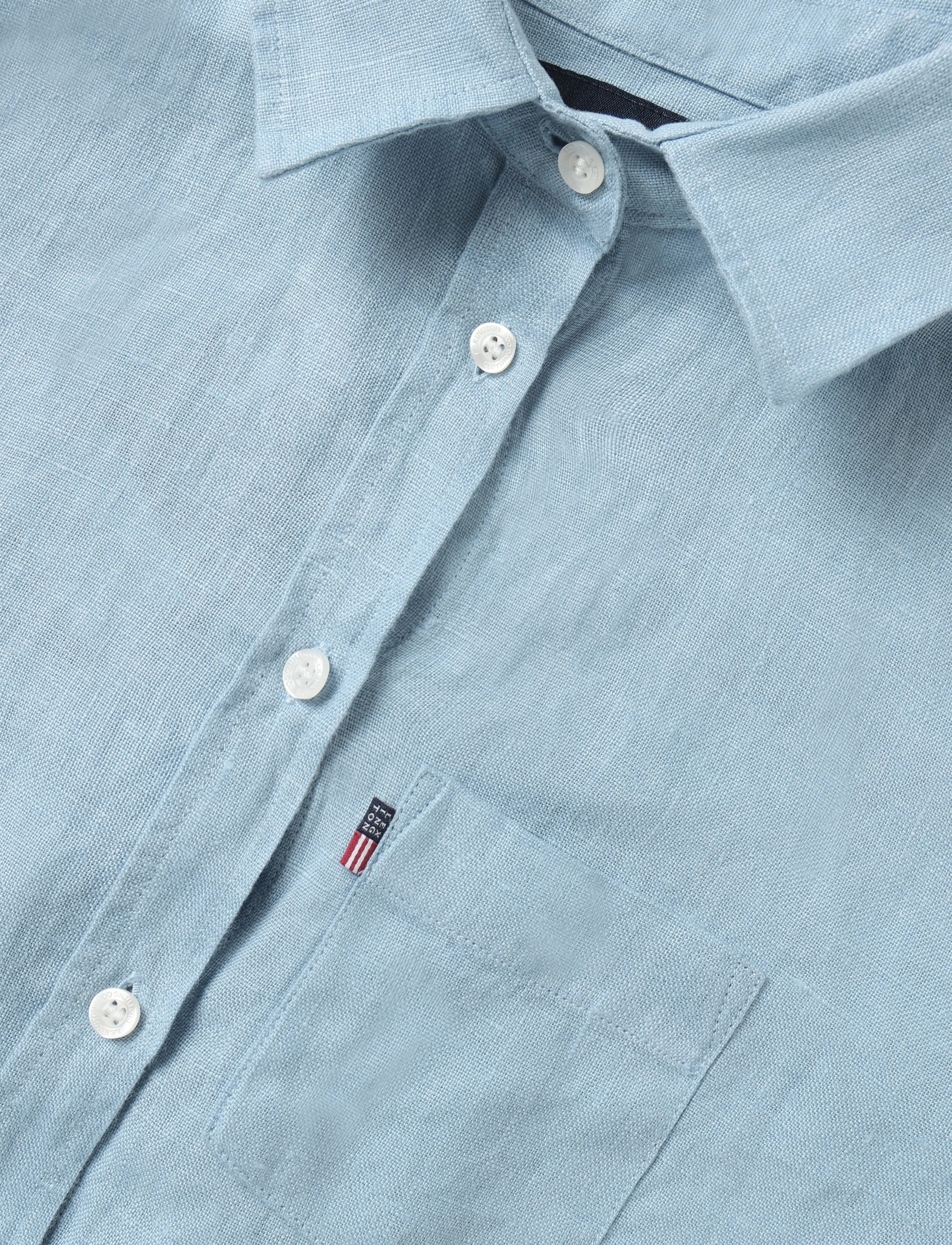 Lexington Clothing - Disa Linen Shirt - langærmede skjorter - light blue - 2