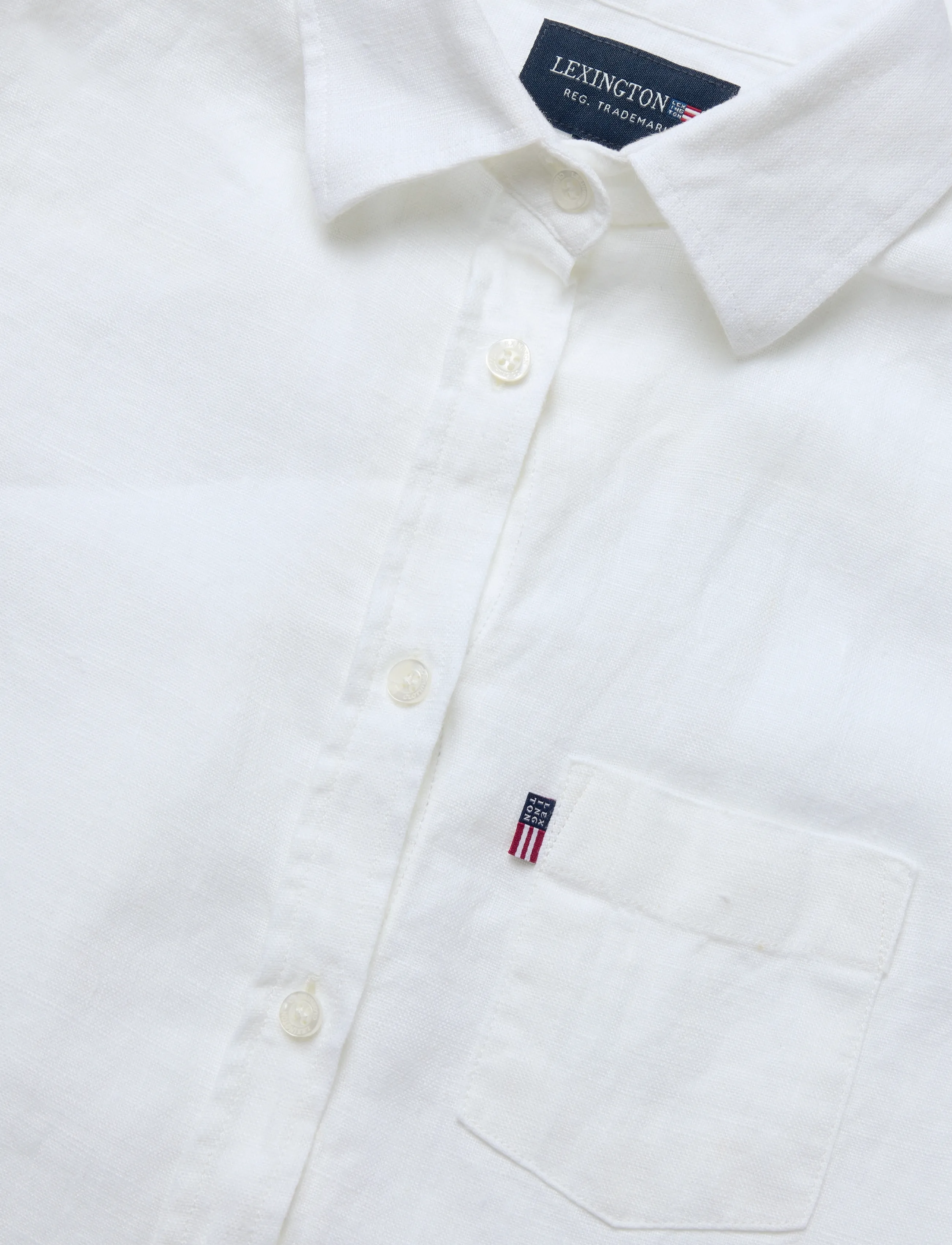 Lexington Clothing - Disa Linen Shirt - langærmede skjorter - white - 2