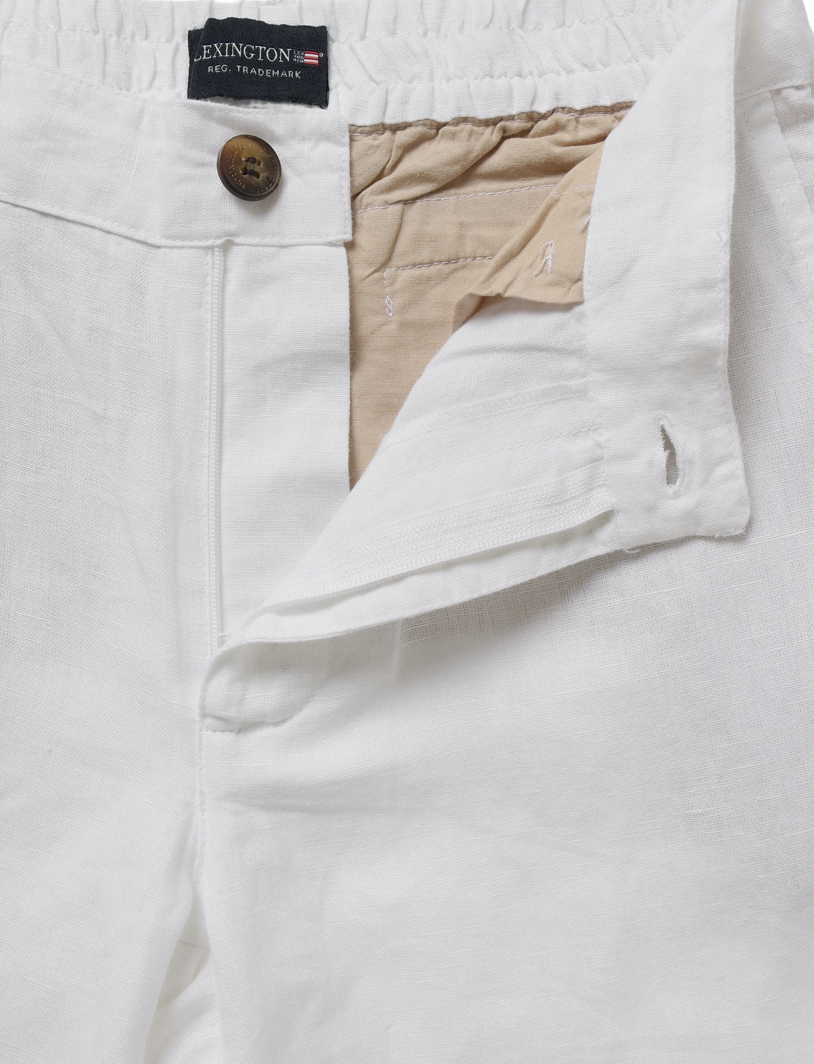 Lexington Clothing - Casey Linen/Cotton Blend Pants - bukser - white - 3
