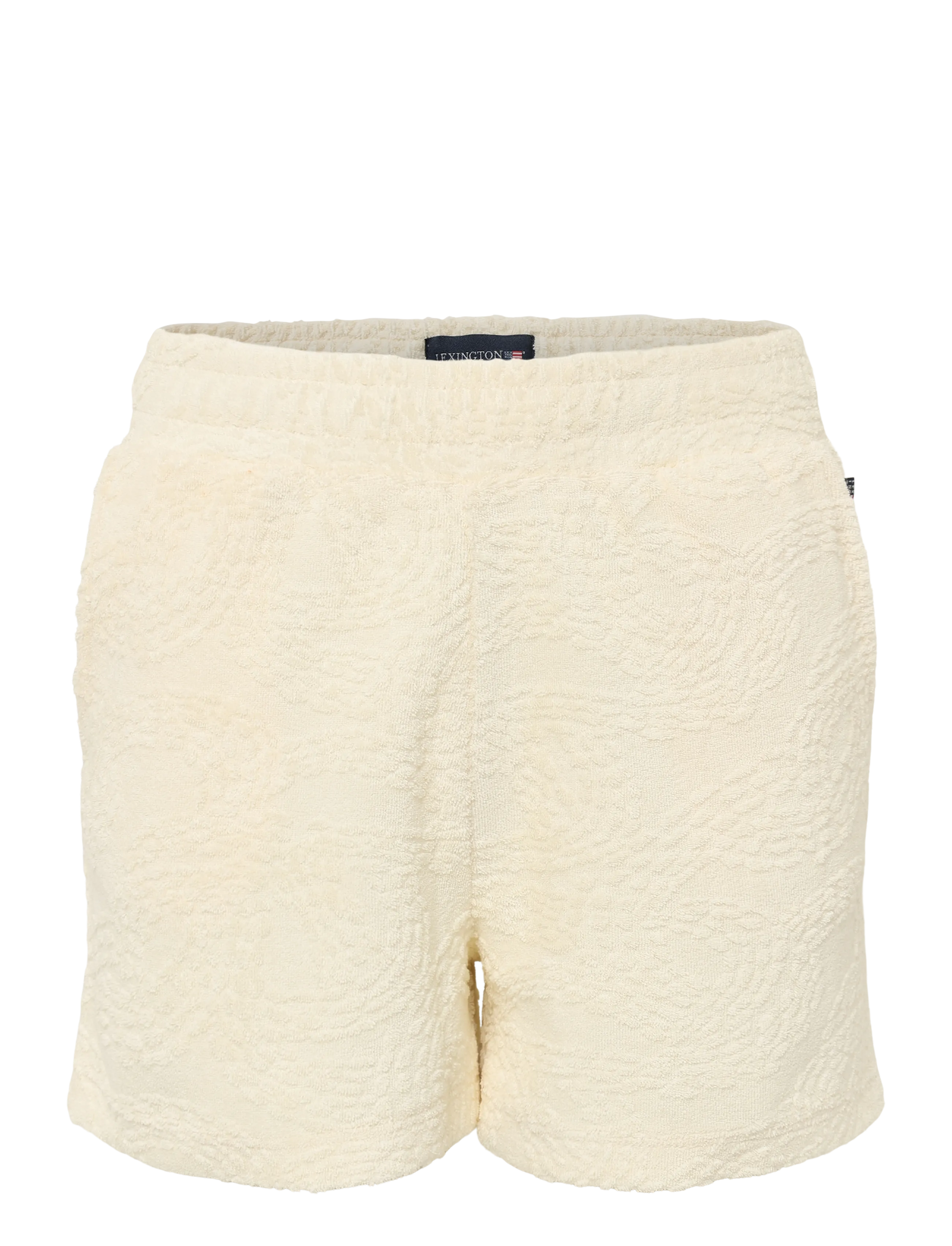 Lexington Clothing Evelyn Jacquard Terry Shorts - Zomerkleding - OFFWHITE / cream
