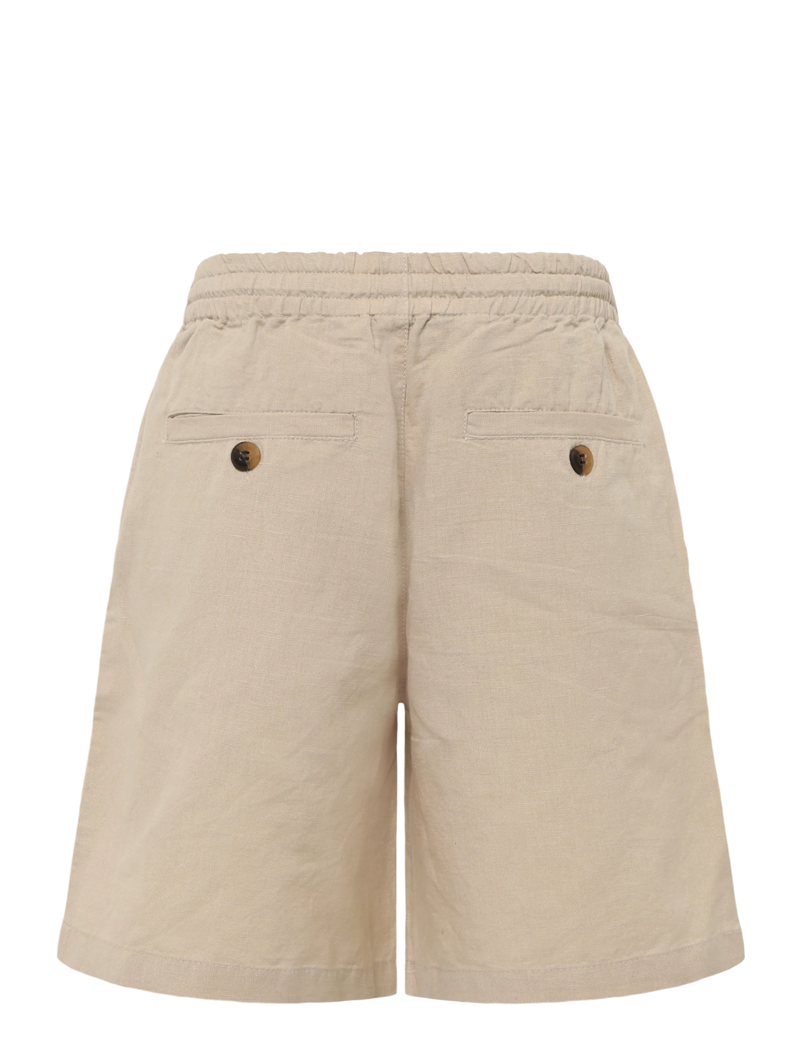 Lexington Clothing - Alex Casual Linen/Cotton Blend Shorts - gode sommertilbud - light beige - 1