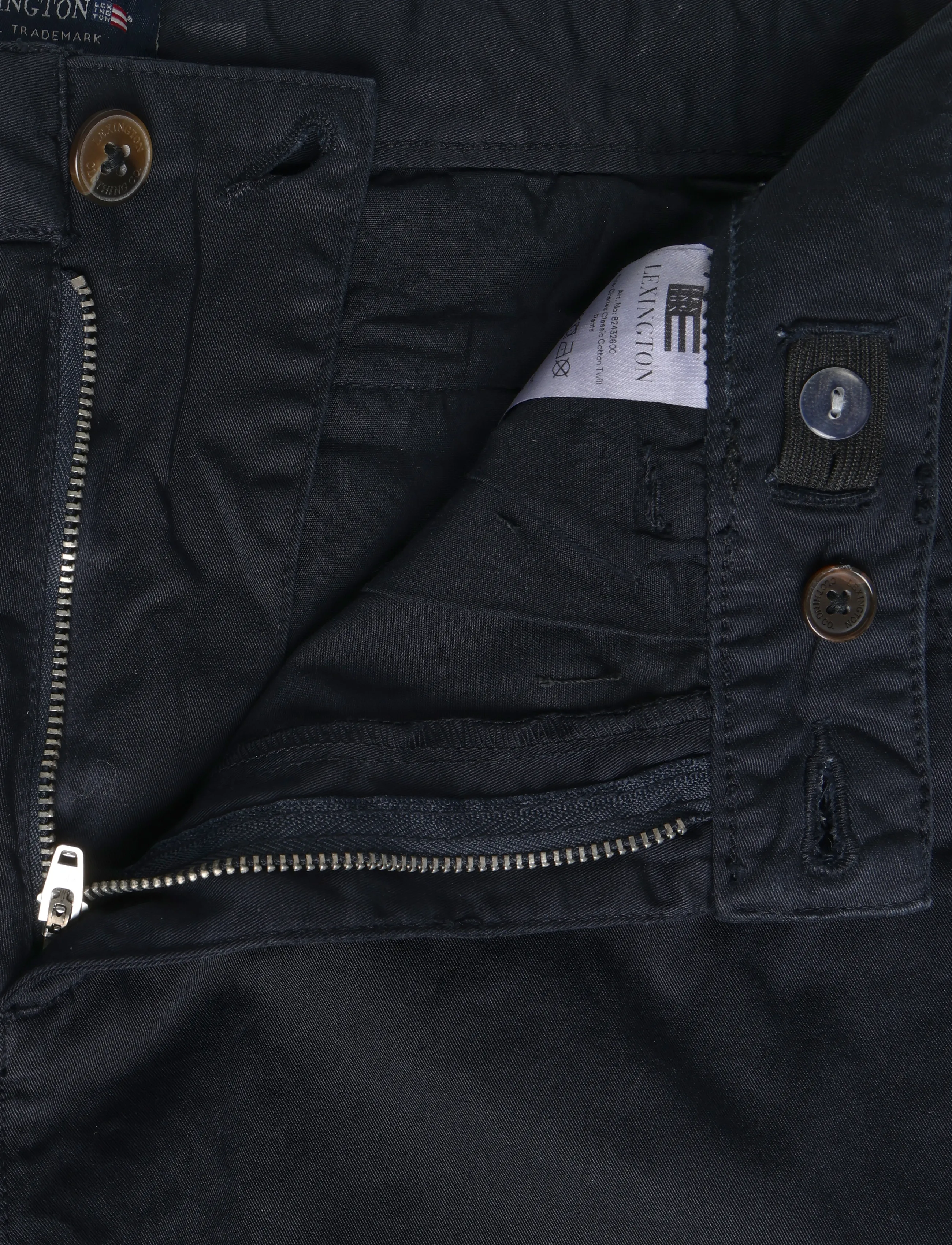 Lexington Clothing - Charles Classic Cotton Twill Pants - gode sommertilbud - dark blue - 3
