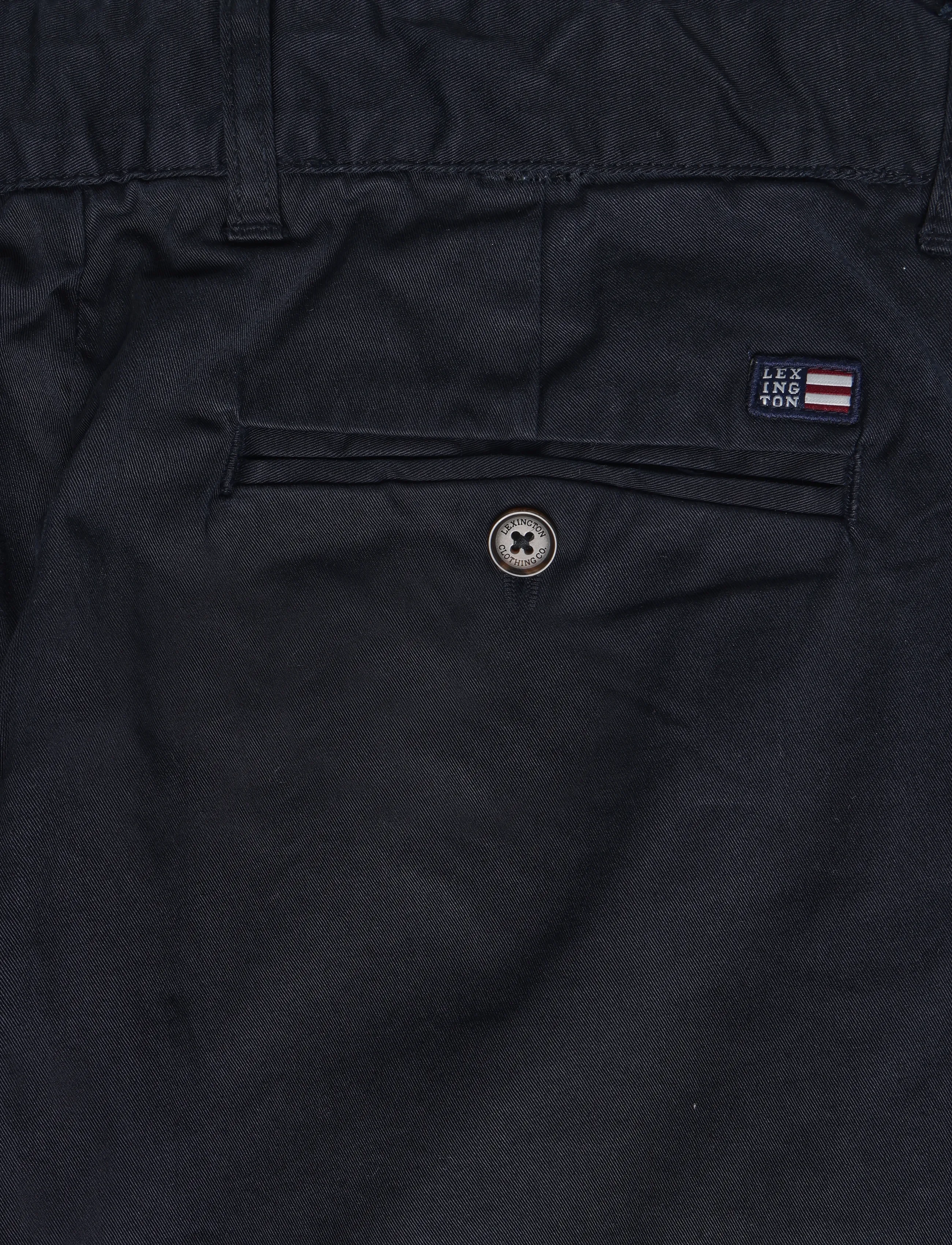 Lexington Clothing - Charles Classic Cotton Twill Pants - gode sommertilbud - dark blue - 4