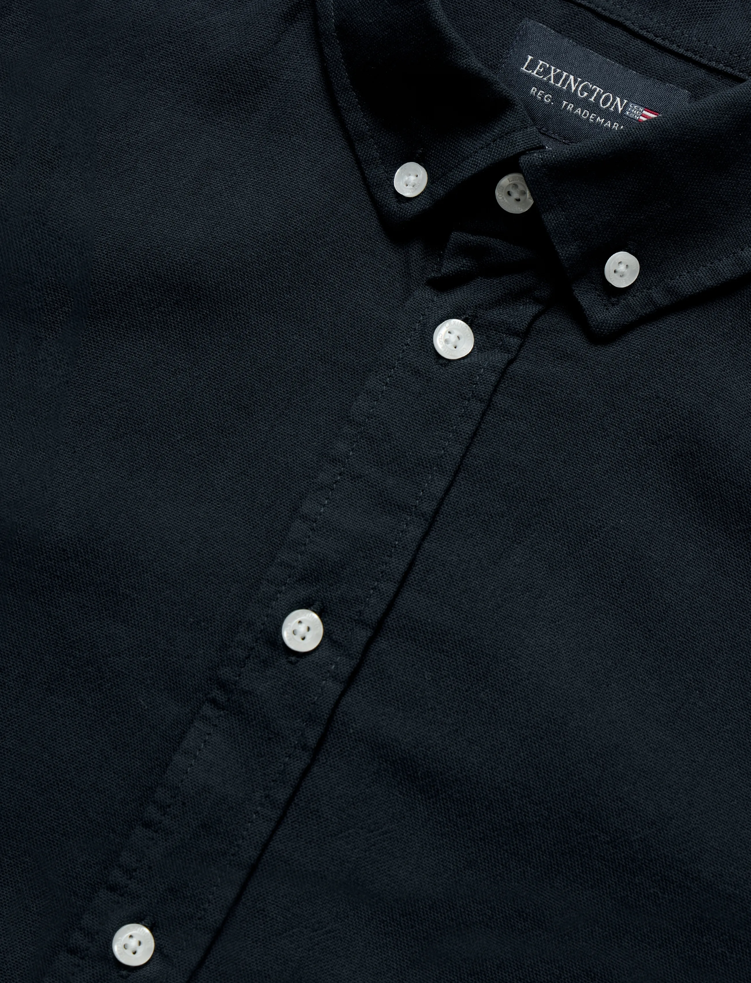Lexington Clothing - Kyle Casual Oxford B.D Shirt - langærmede skjorter - dark blue - 2