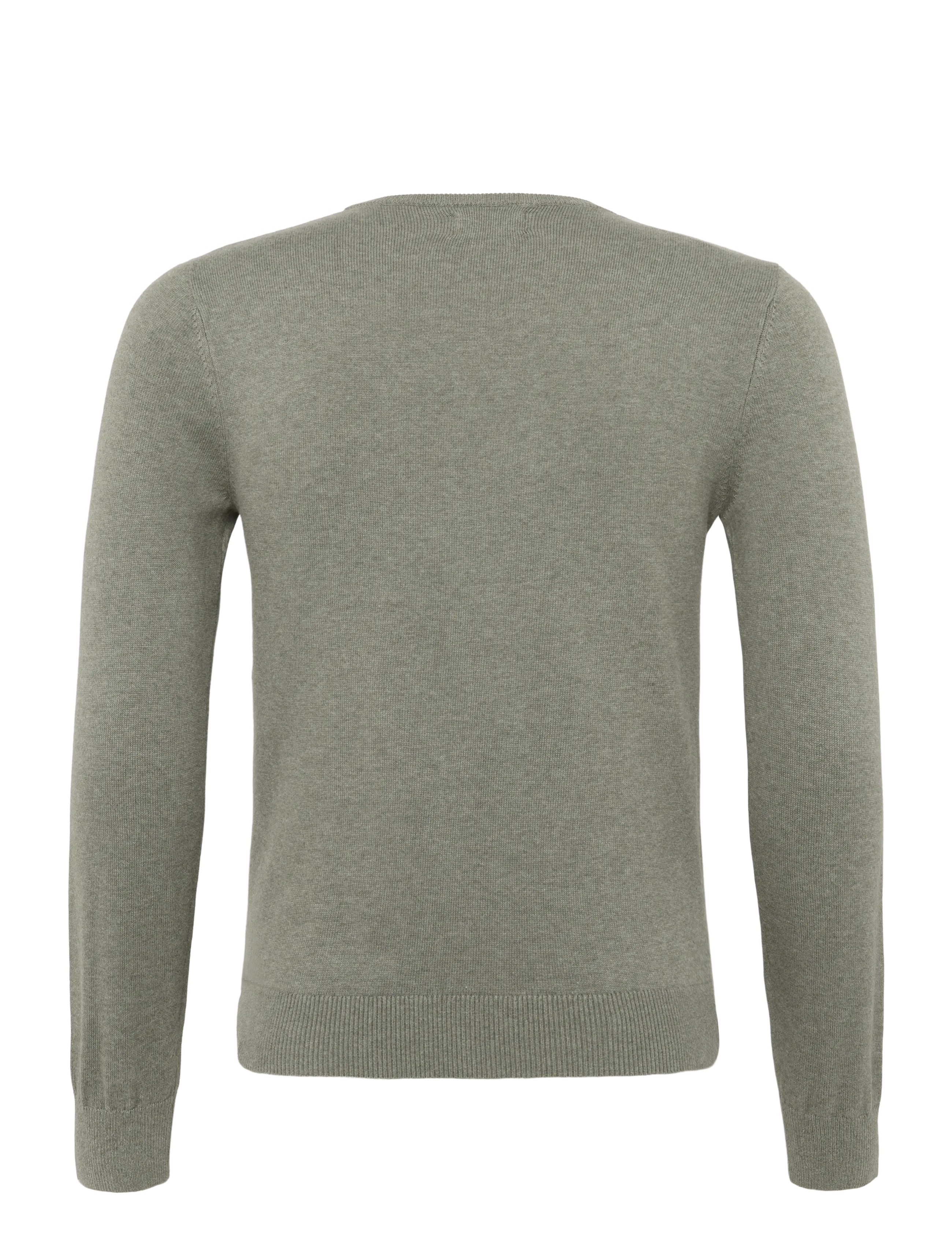 Lexington Clothing - Brayden Cotton Crew Sweater - green melange - 1