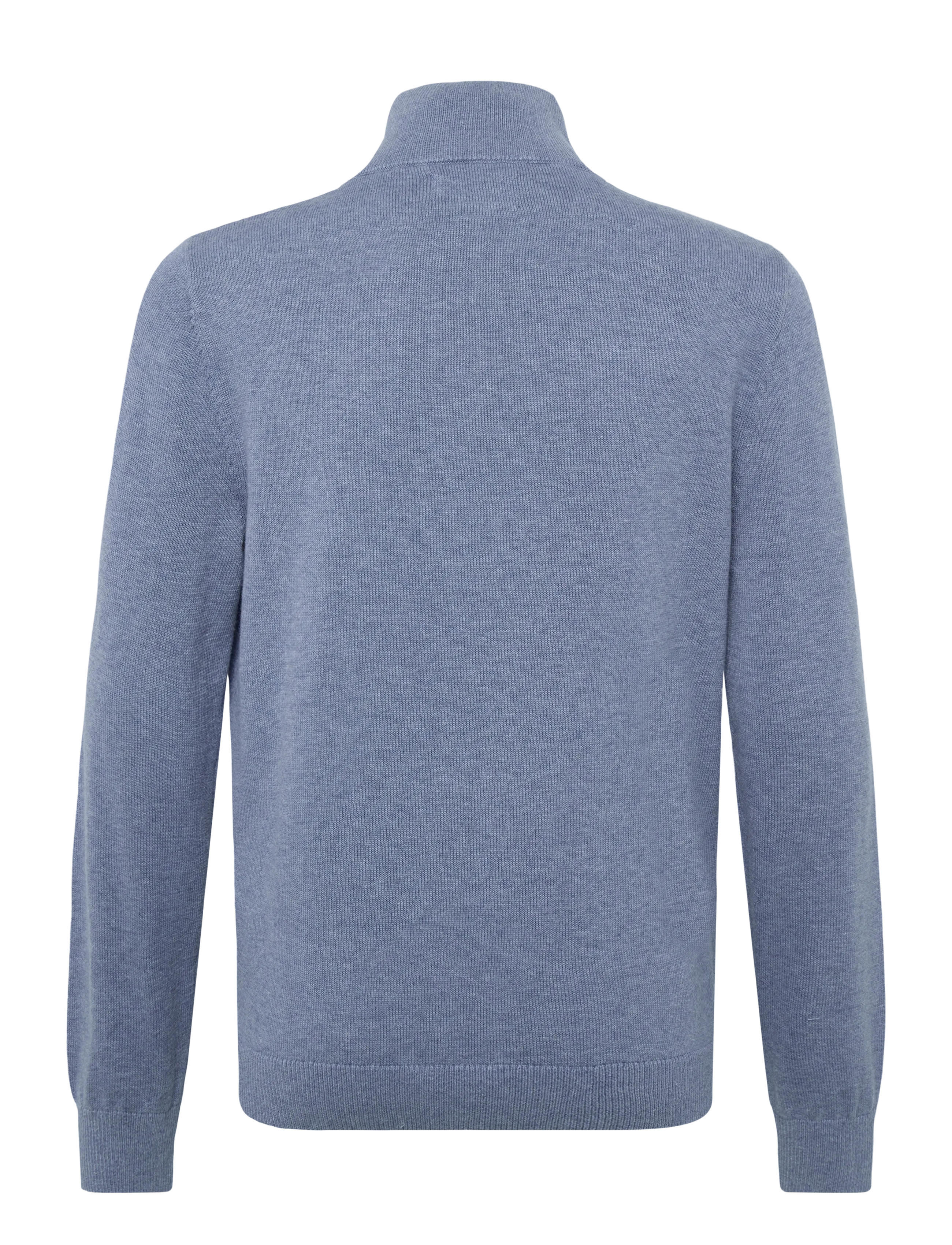 Lexington Clothing - Freddy Half-Zip Sweater - blue melange - 1
