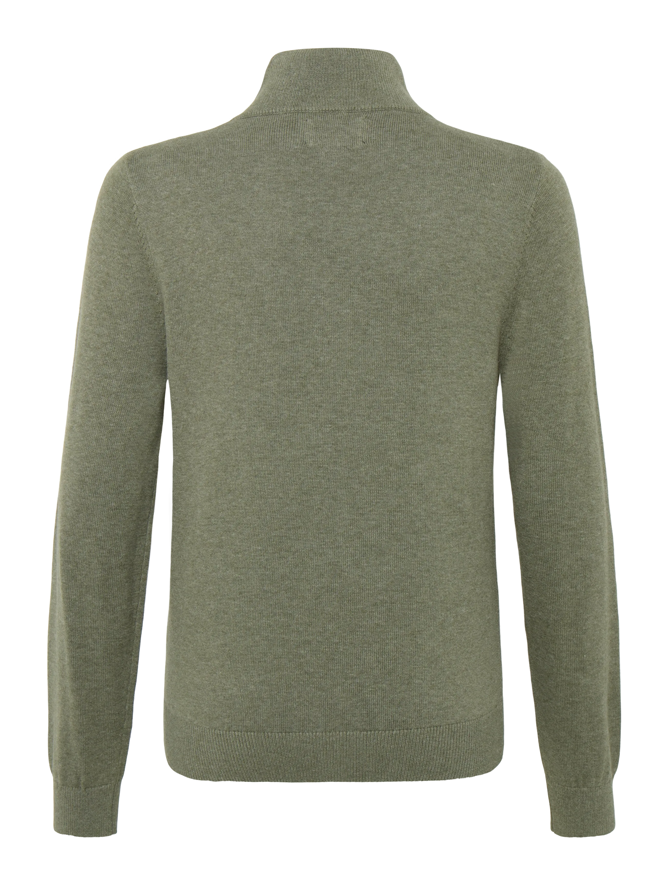 Lexington Clothing - Freddy Half-Zip Sweater - green melange - 1