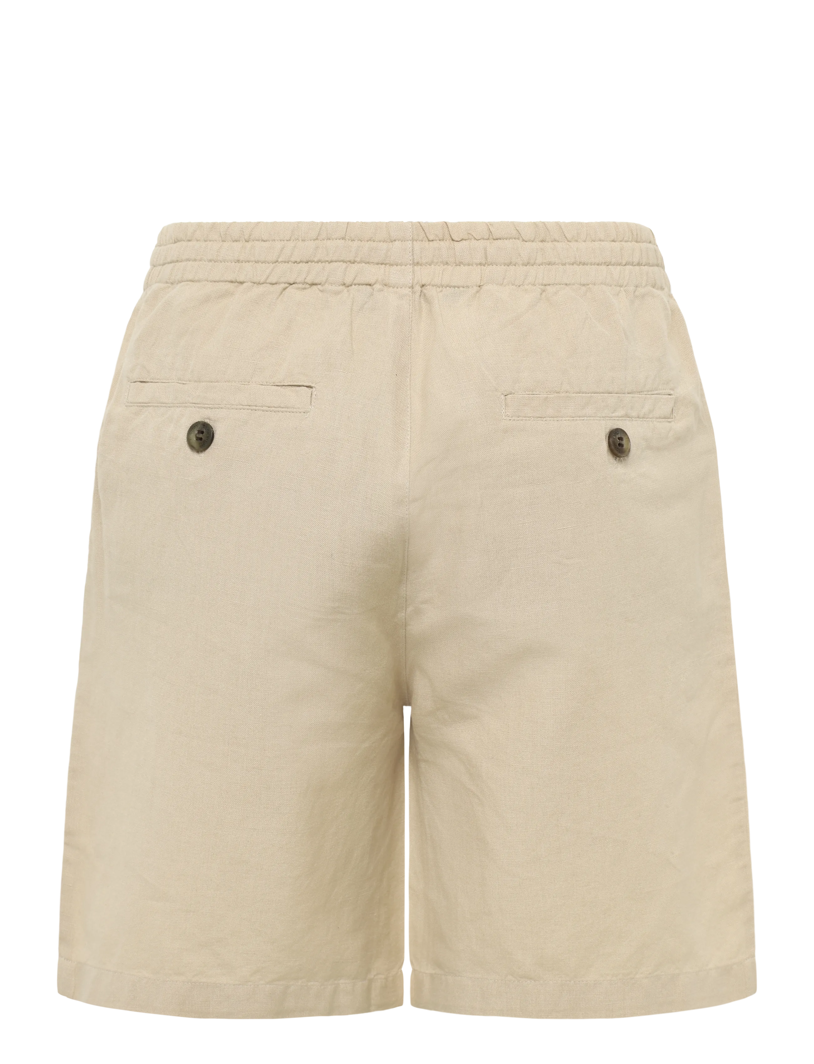 Lexington Clothing - Alex Casual Linen/Cotton Blend Shorts - gode sommertilbud - light beige - 1