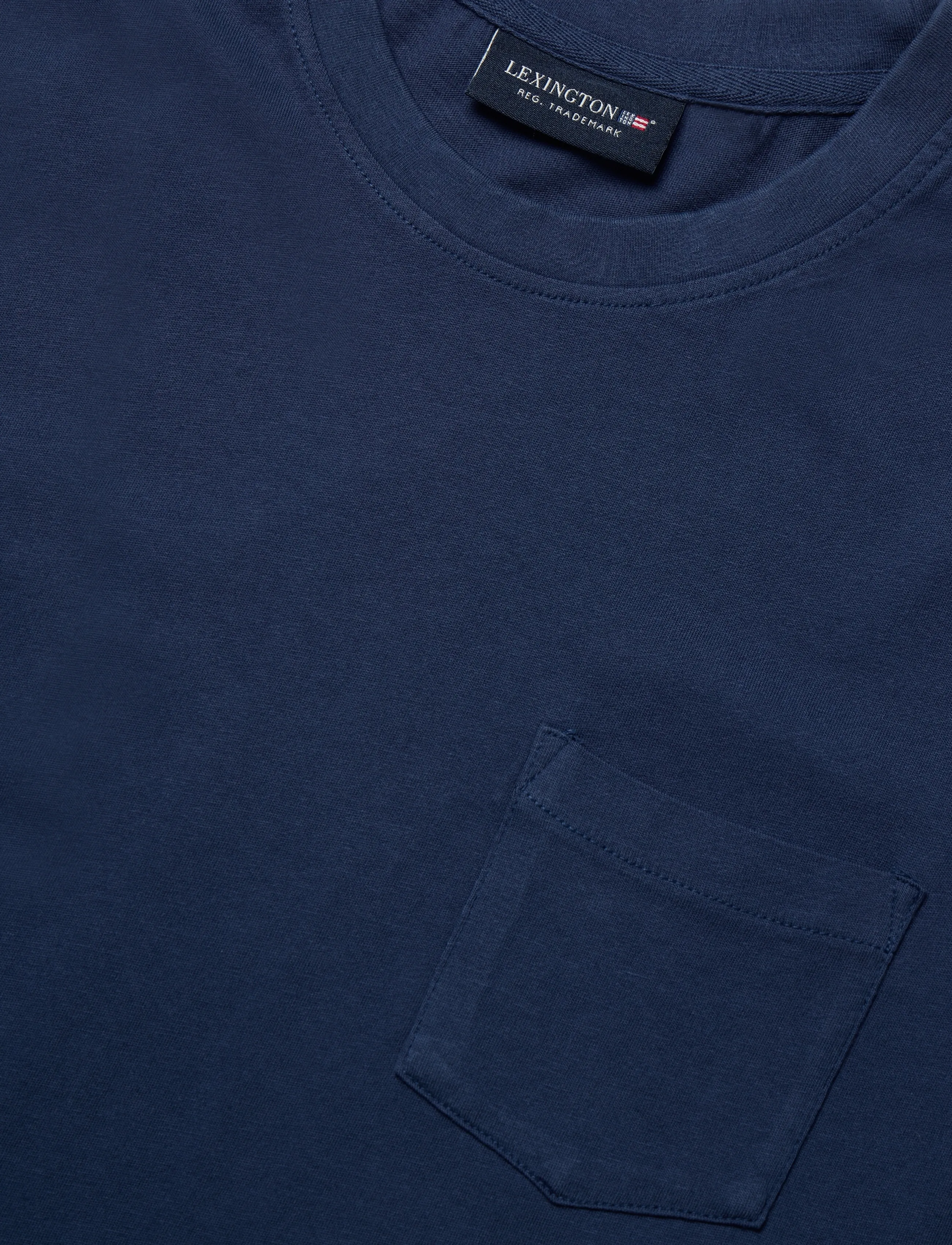 Lexington Clothing - Troy Organic Cotton Tee - dark blue - 2