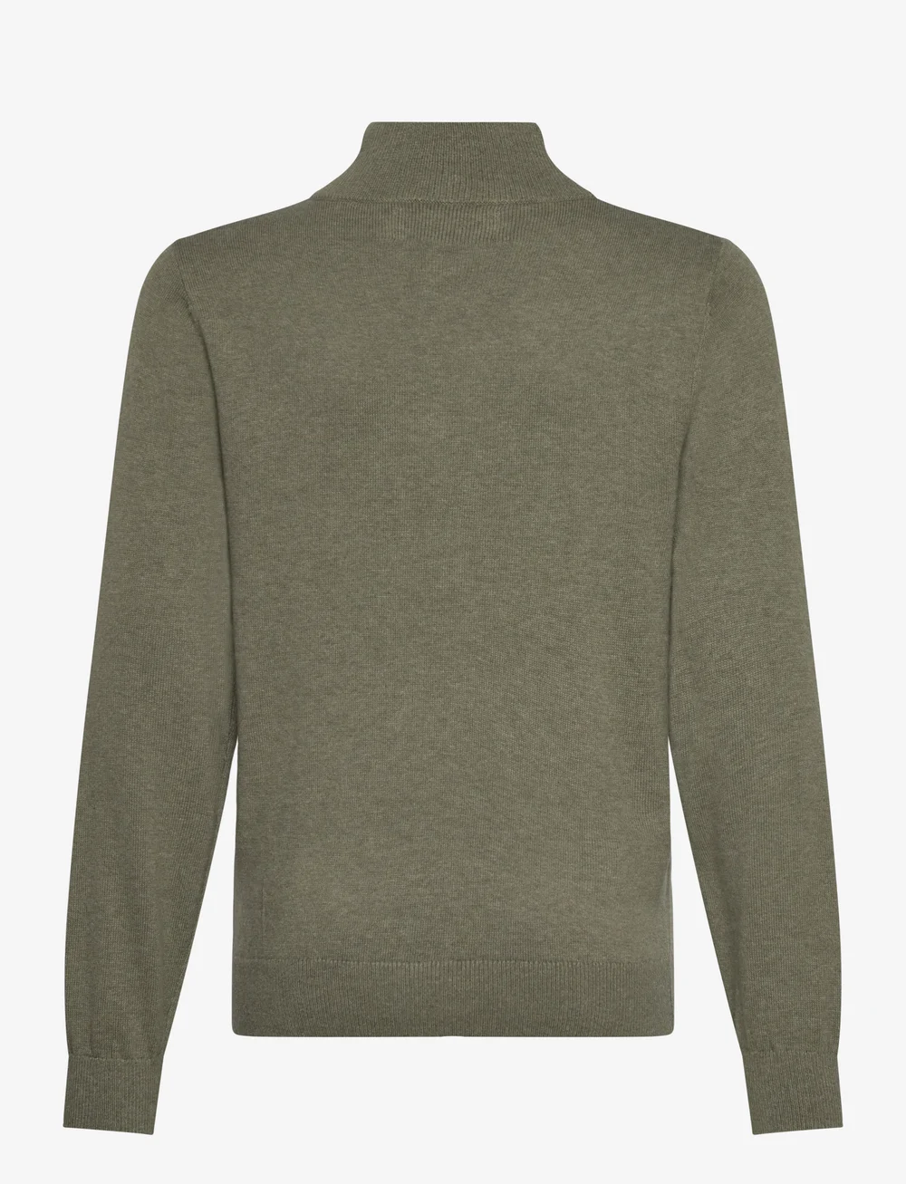 Lexington Clothing - Freddy Half-Zip Sweater - jumpers - green melange - 1