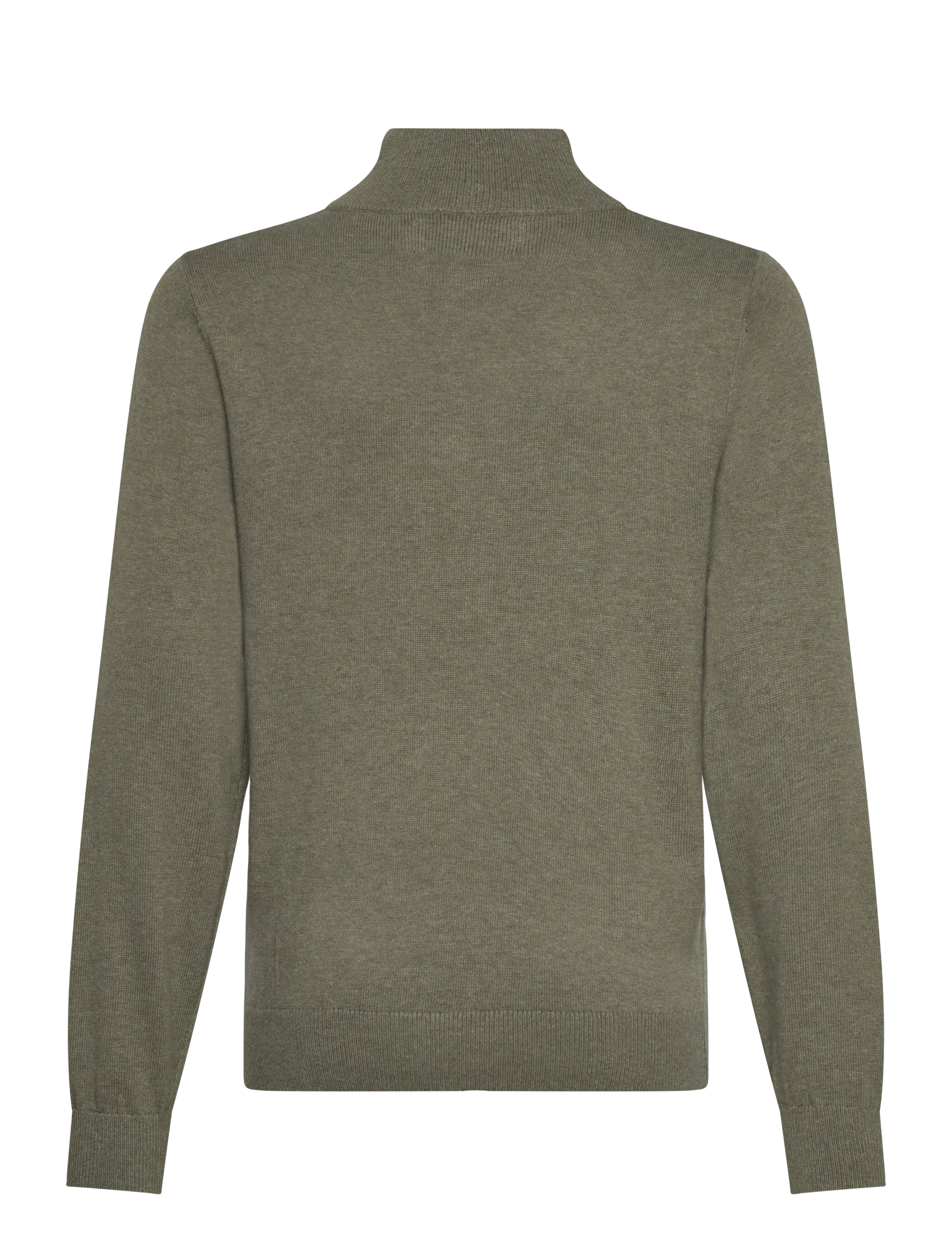 Lexington Clothing - Freddy Half-Zip Sweater - stickade tröjor - green melange - 1