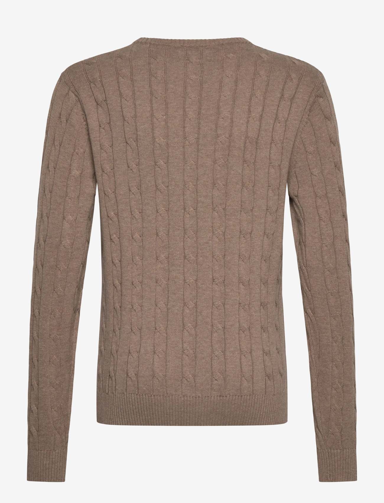 Lexington Clothing - Brayden Cotton Cable Sweater - pullover - light beige melange - 1