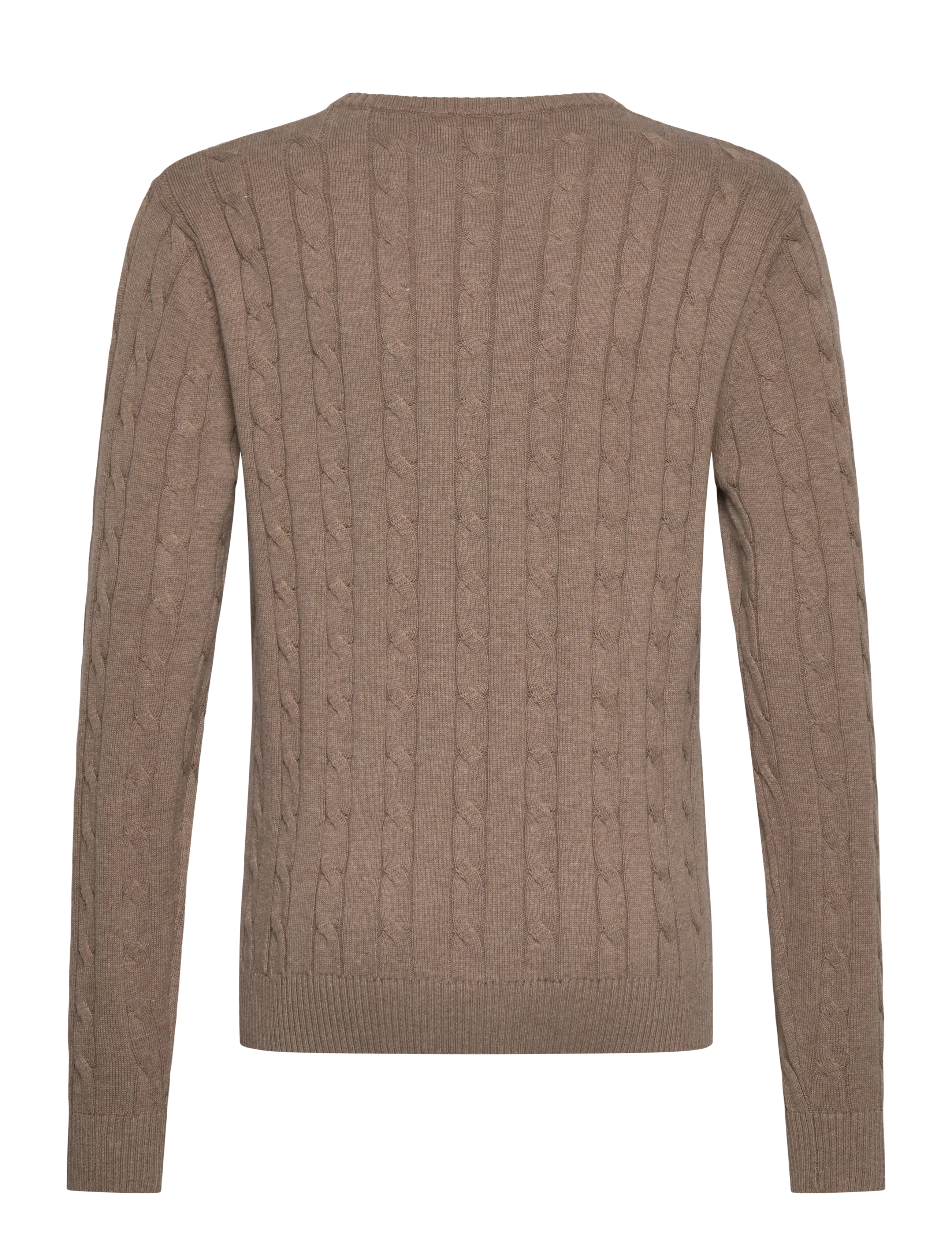 Lexington Clothing - Brayden Cotton Cable Sweater - light beige melange - 1