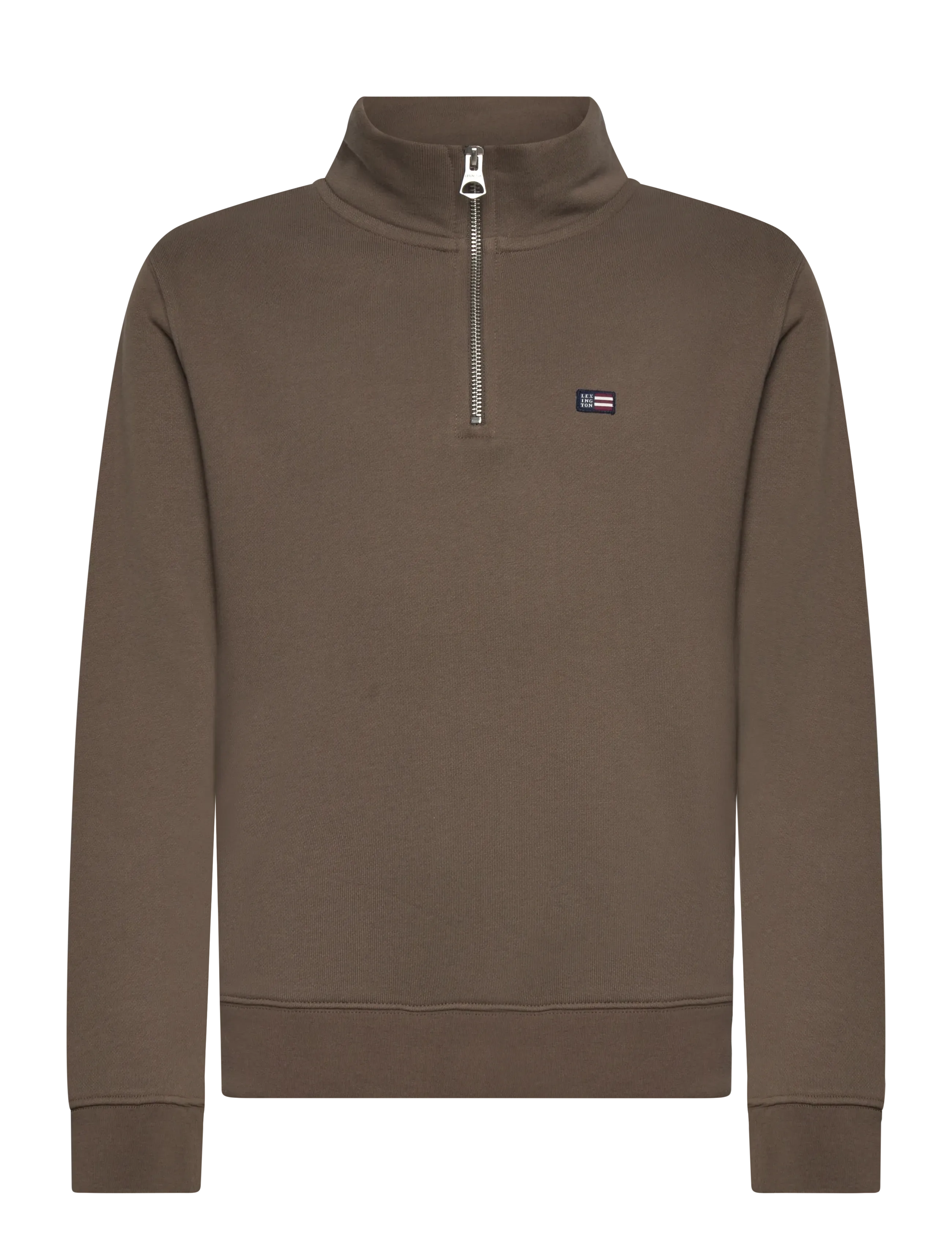 LEXINGTON CLOTHING Terry Organic Baumwolle Half-Zip Pullover Khaki - 170 - Herren