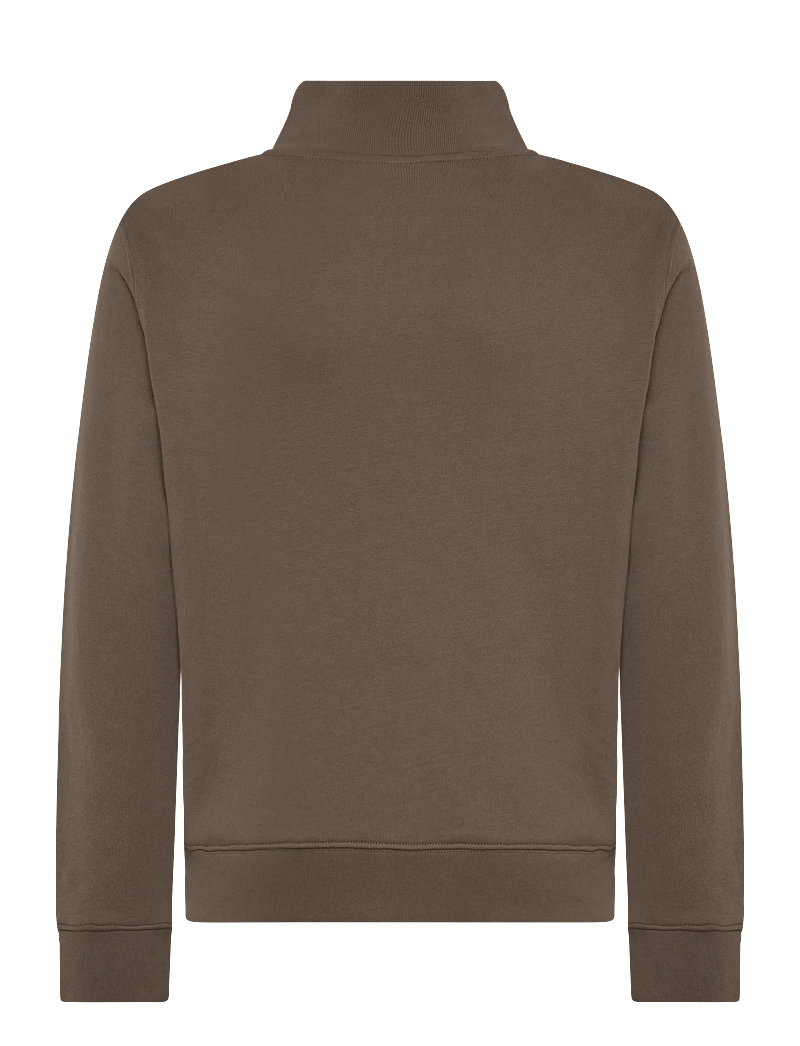 Lexington Clothing - Terry Organic Cotton Half-Zip Sweater - sweatshirts & kapuzenpullover - green - 1
