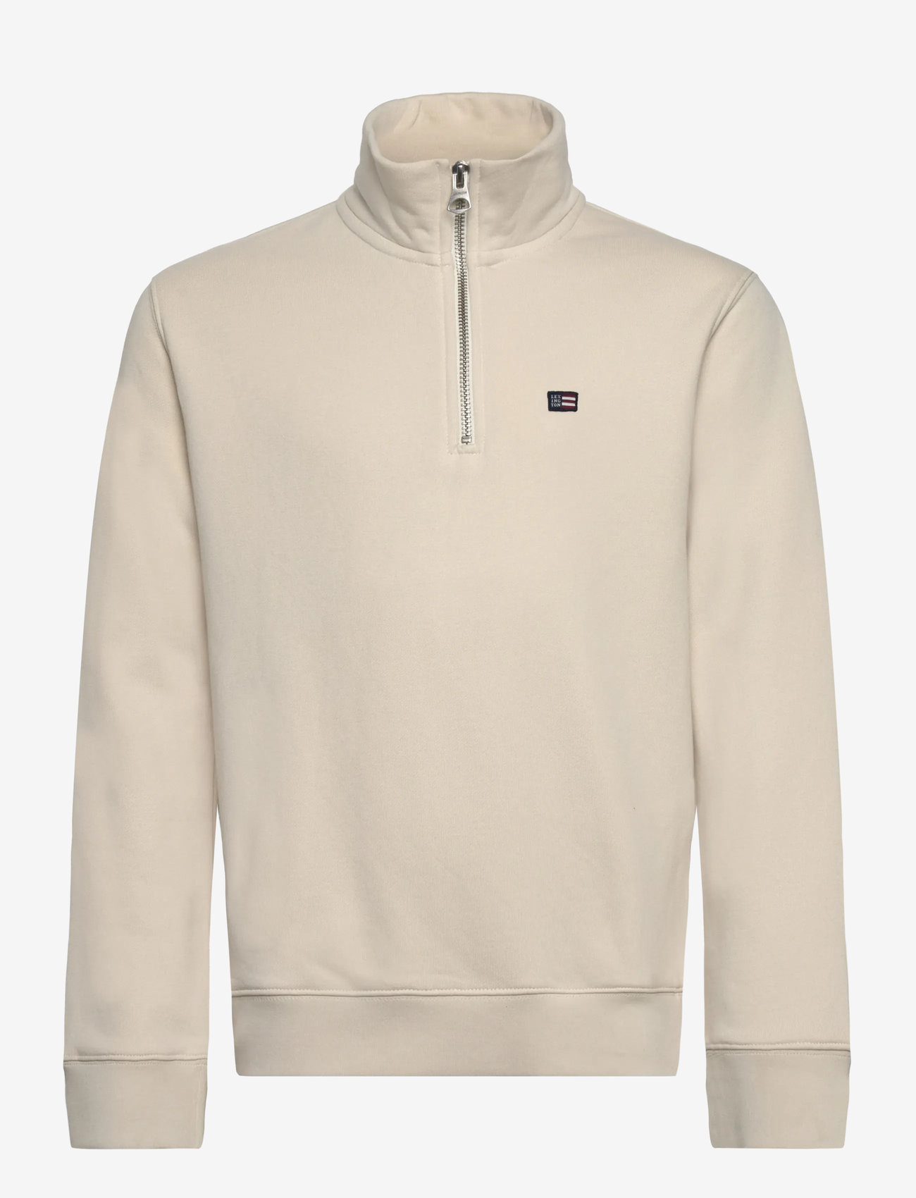 Lexington Clothing - Terry Organic Cotton Half-Zip Sweater - sweatshirts & huvtröjor - offwhite - 0