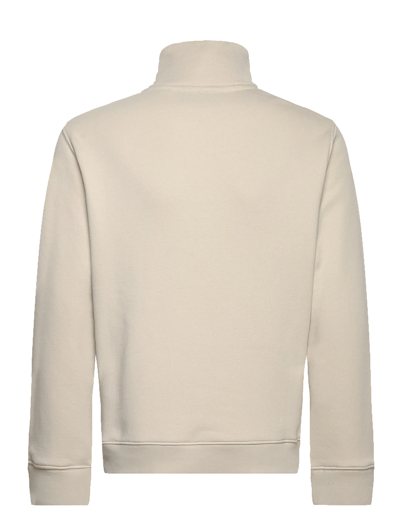 Lexington Clothing - Terry Organic Cotton Half-Zip Sweater - sweatshirts & huvtröjor - offwhite - 1