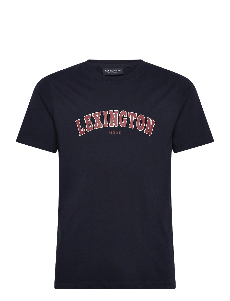 Lexington Clothing - Noah Graphic Tee - kortermede t-skjorter - dark blue - 0