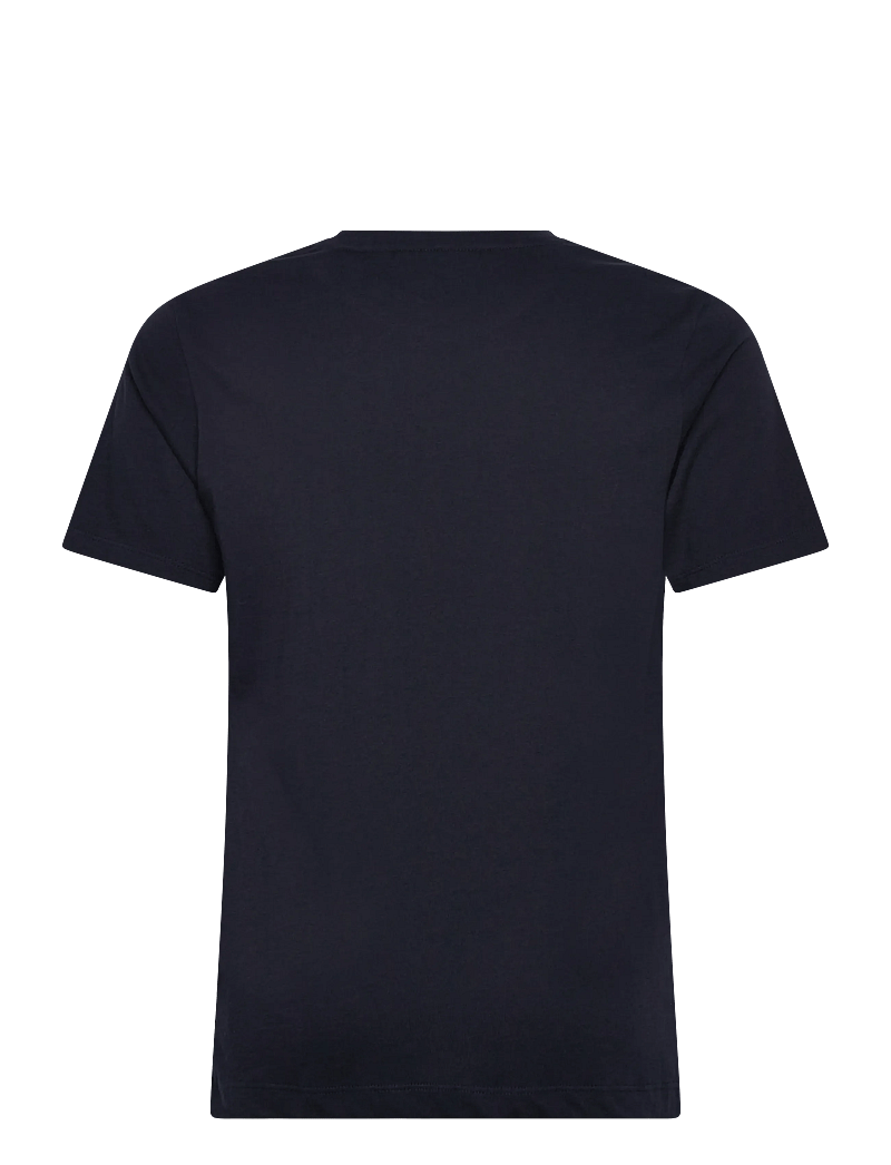 Lexington Clothing - Noah Graphic Tee - kortärmade t-shirts - dark blue - 1