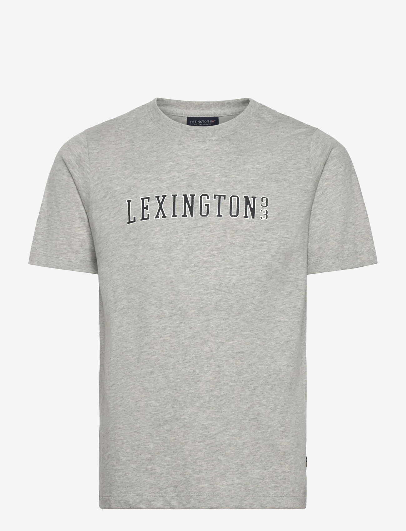 Lexington Clothing - Noah Graphic Tee - krótki rękaw - light grey melange - 0