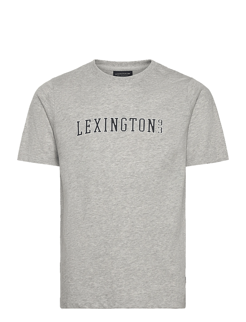 Lexington Clothing - Noah Graphic Tee - kurzärmelige - light grey melange - 0