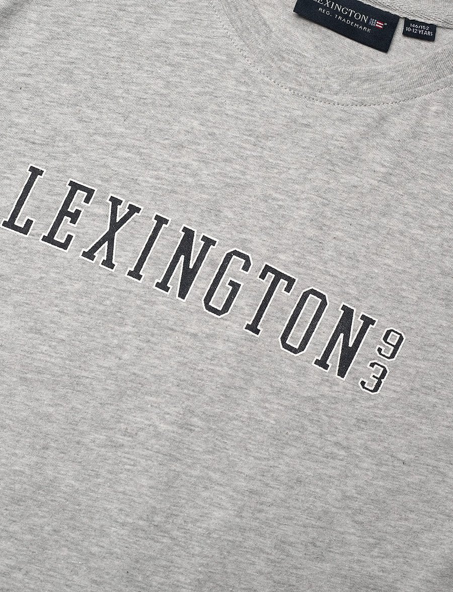 Lexington Clothing - Noah Graphic Tee - kortärmade t-shirts - light grey melange - 2