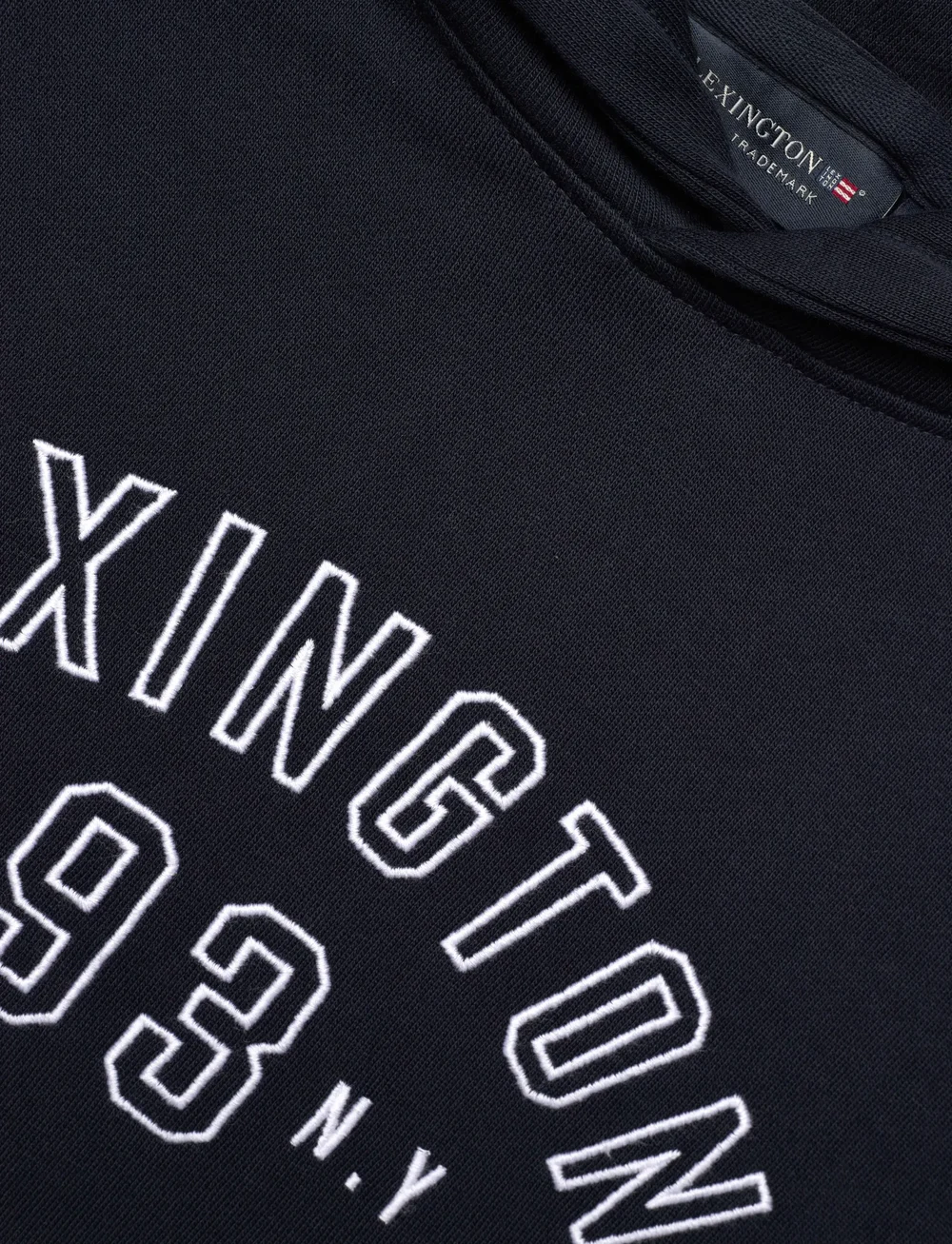 Lexington Clothing - Lucas Logo Organic Cotton Hood - džemperiai su gobtuvu - dark blue - 2