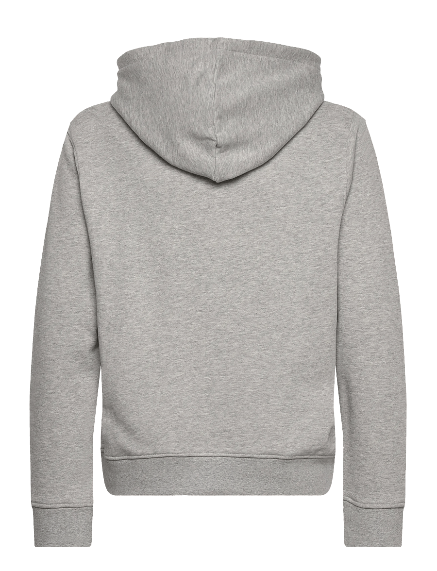Lexington Clothing - Lucas Logo Organic Cotton Hood - light grey melange - 1