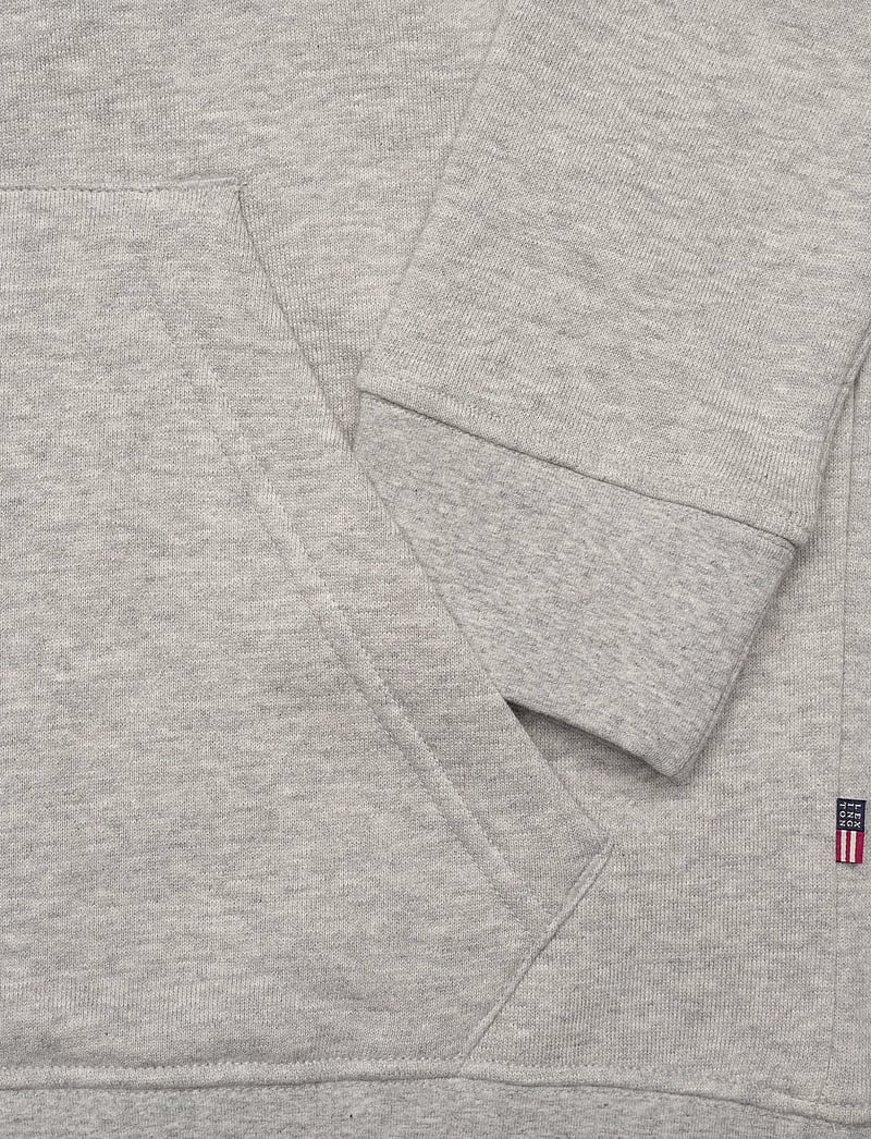Lexington Clothing - Lucas Logo Organic Cotton Hood - kapuzenpullover - light grey melange - 3